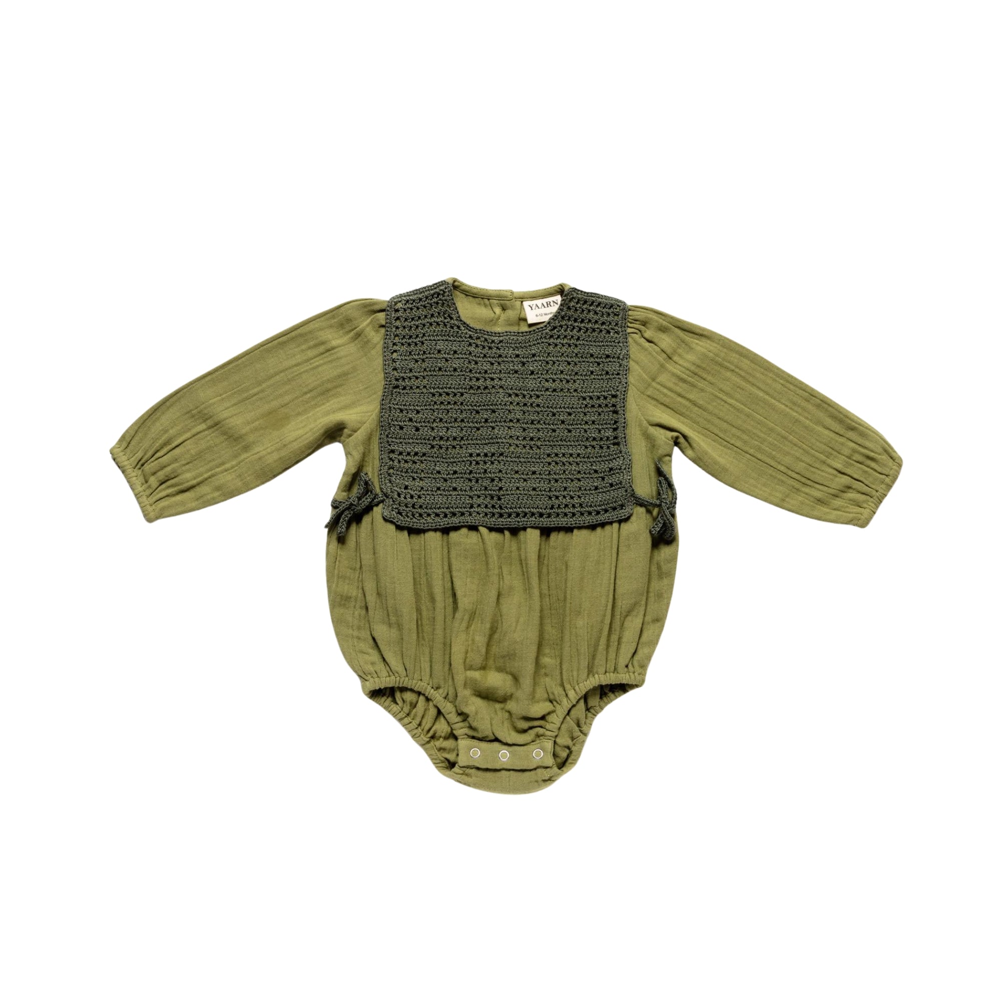 Lulu Panel Romper | Olive