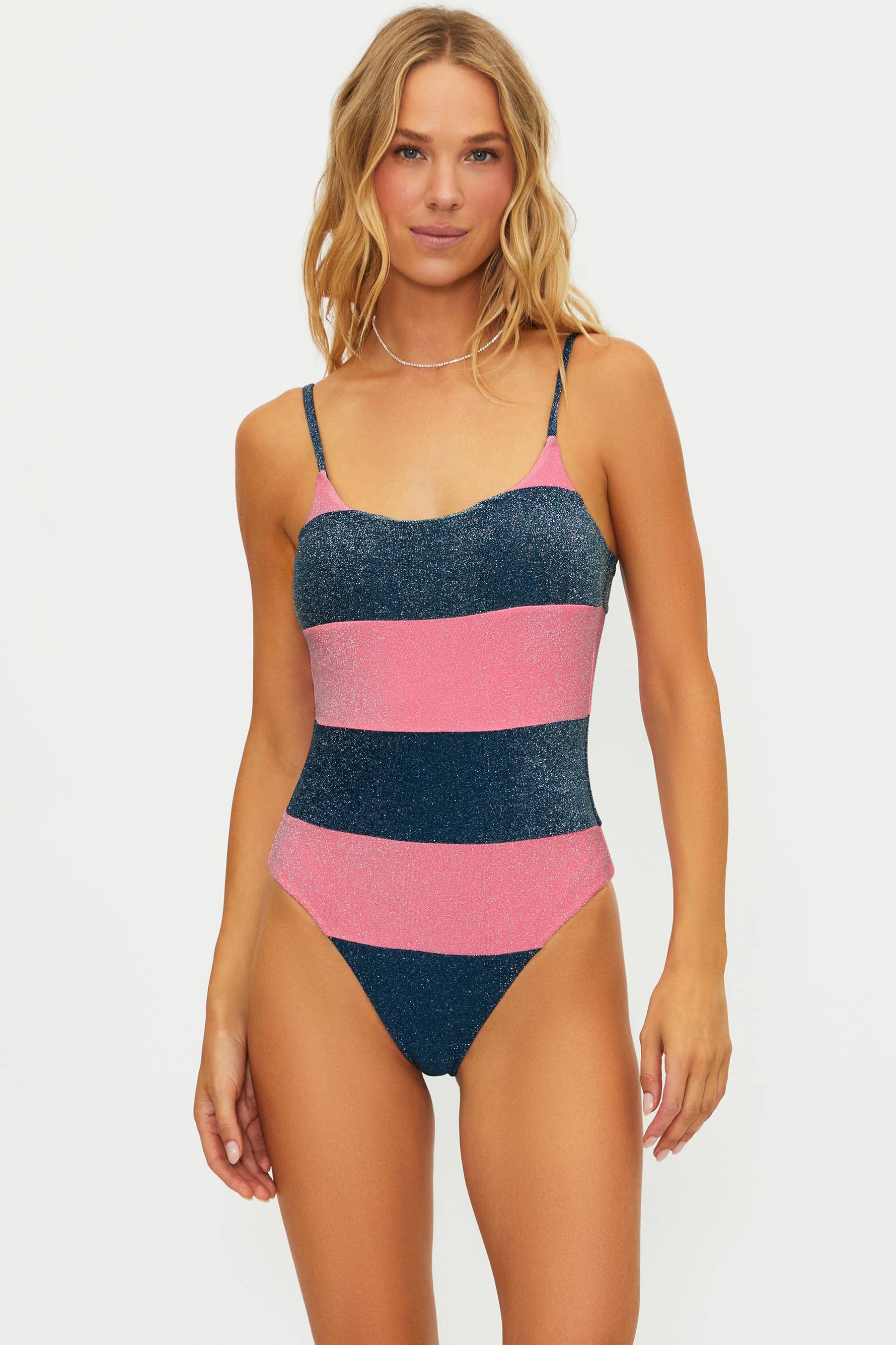Womens Calista One Piece | Shine Colorblock
