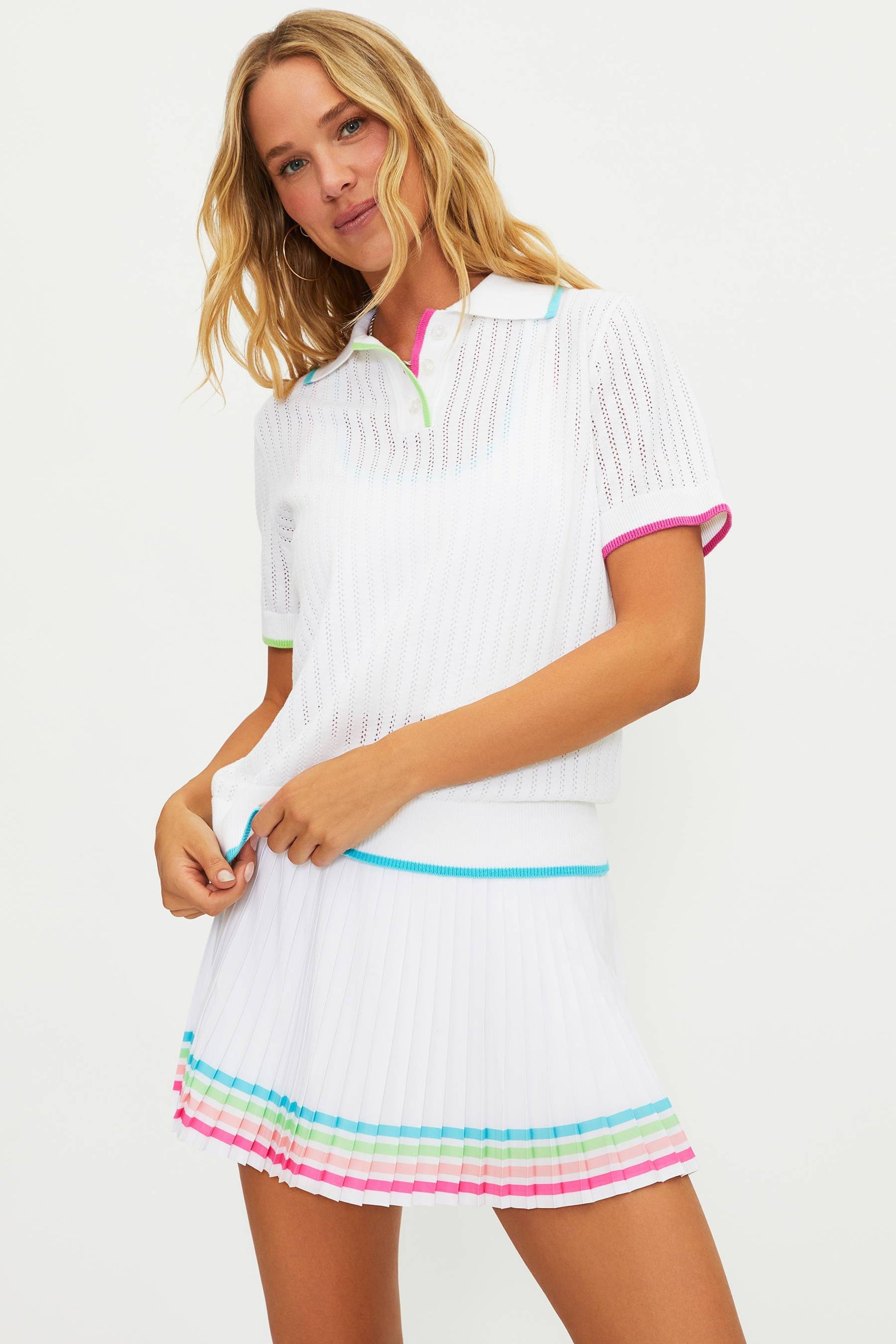 Womens Sia Hibiscus Cove Top | White