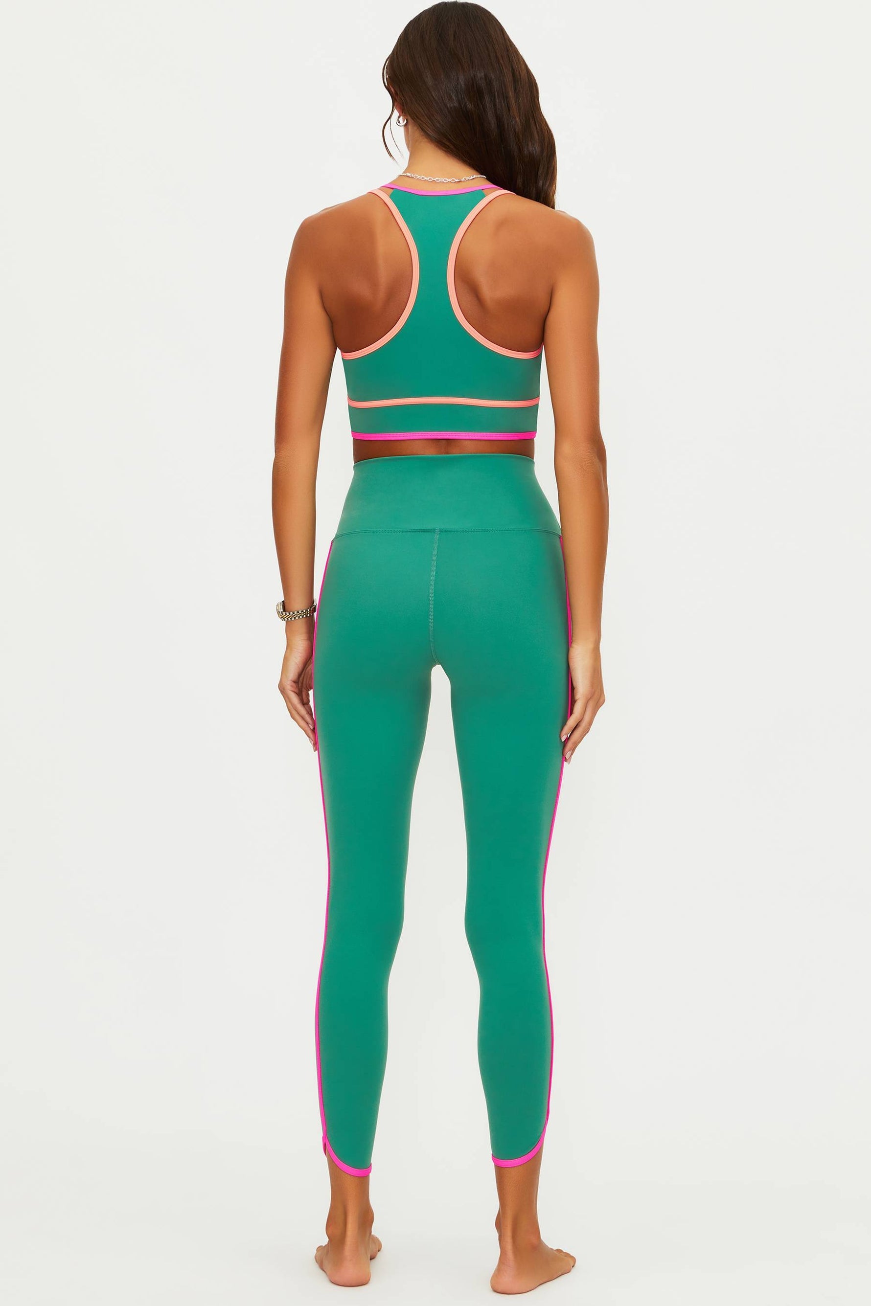 Womens Nella Legging | Rally Green Colorblock