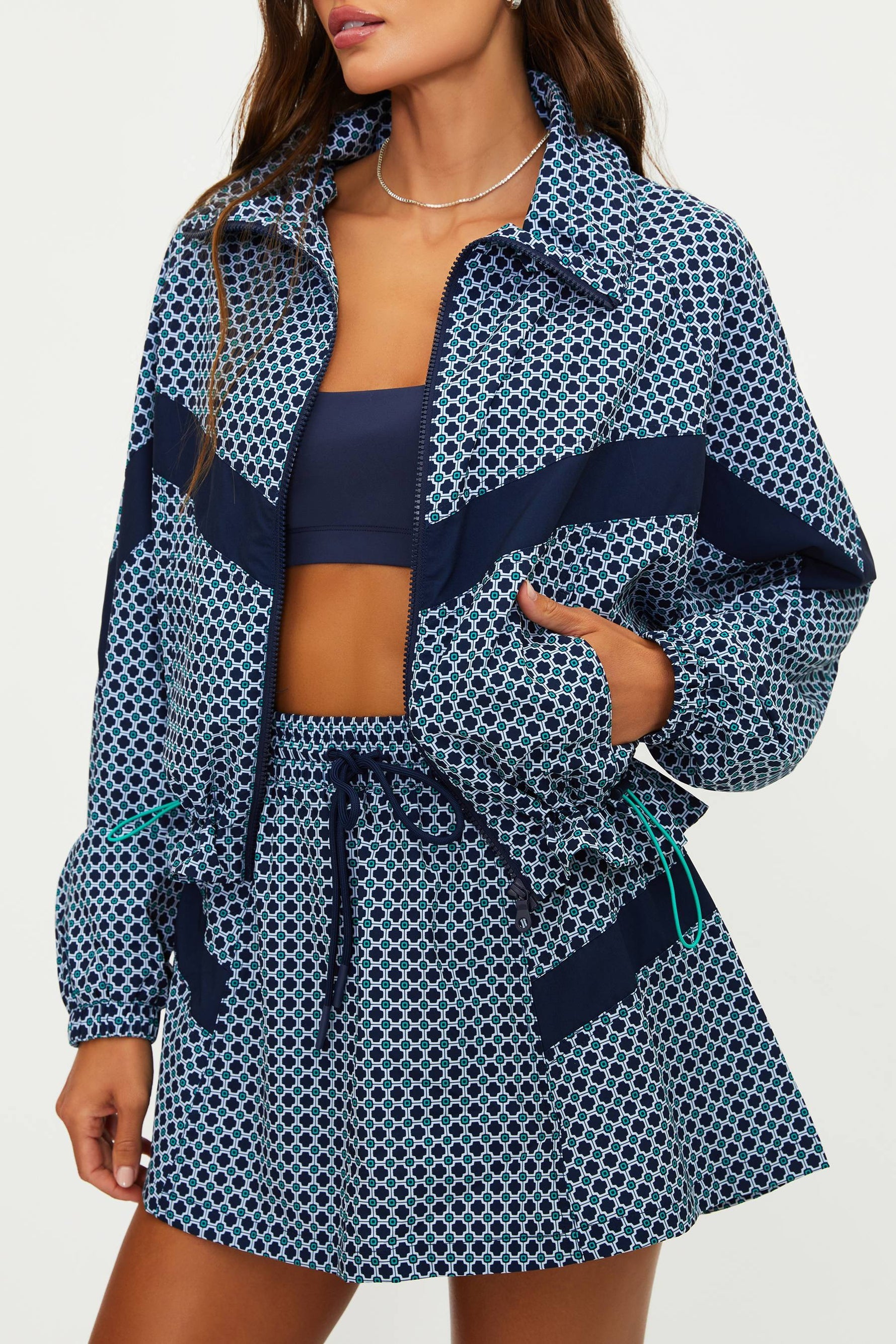 Womens Casen Jacket | Twilight Tides Geo