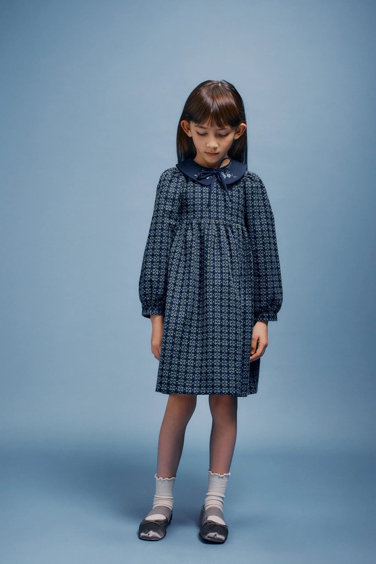 Annette Dress | Midgnight Jaquard