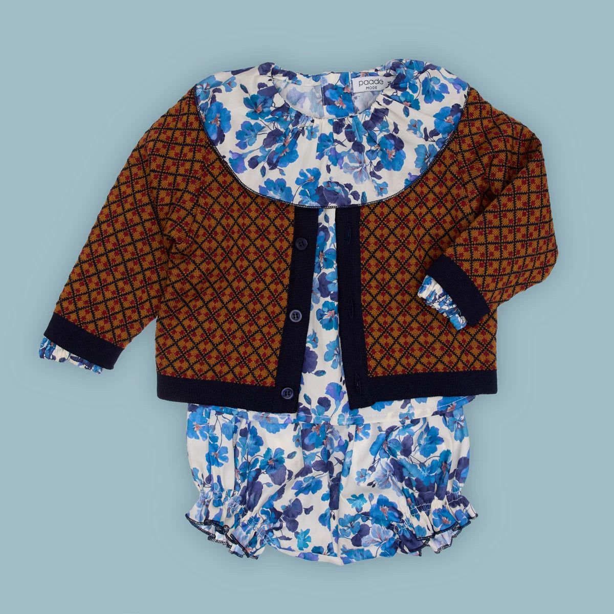 Baby Morgan Merino Wool Cardigan | Caramel