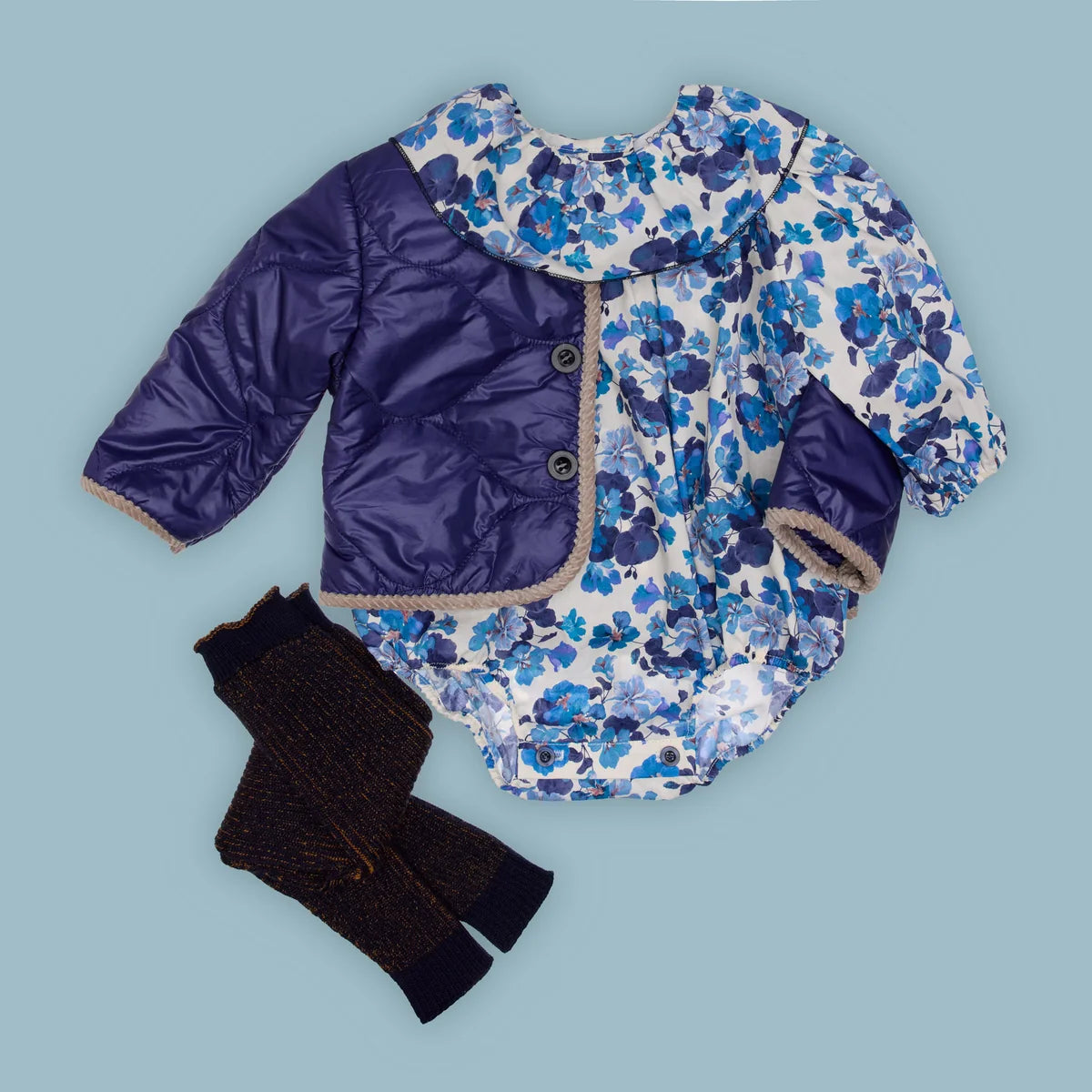 Felix Baby Puffer Jacket | Luminous Blue