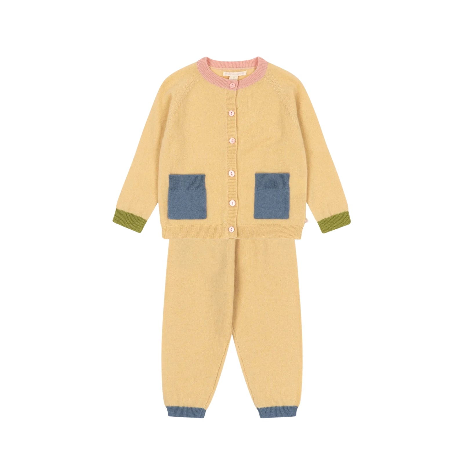 Colletti Cardigan Set | Yellow