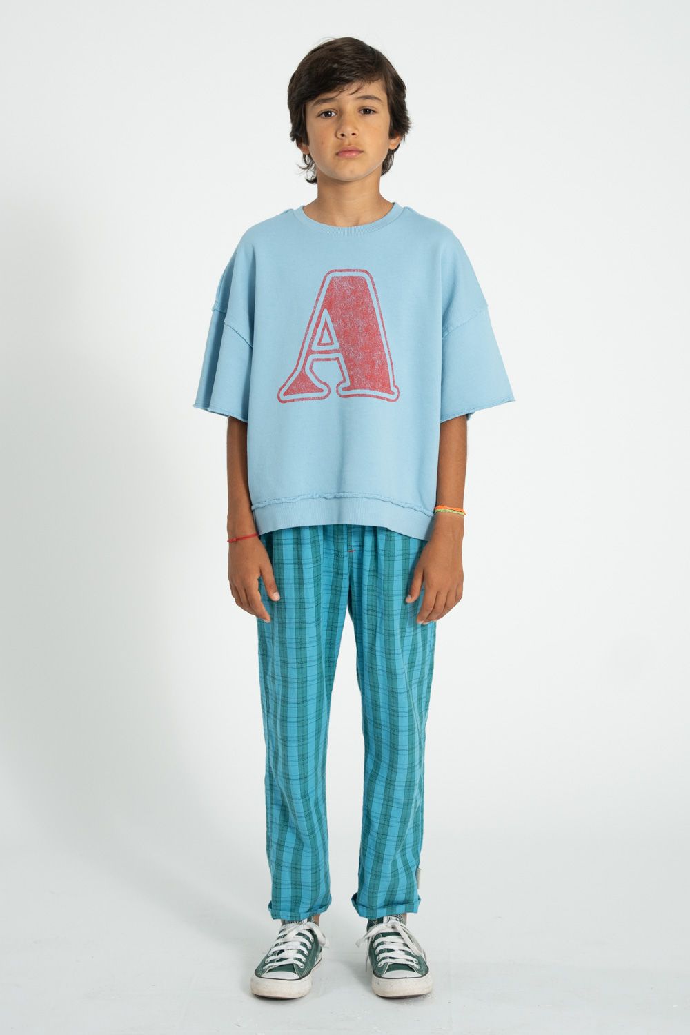 Checkered Unisex Trousers | Blue/Green