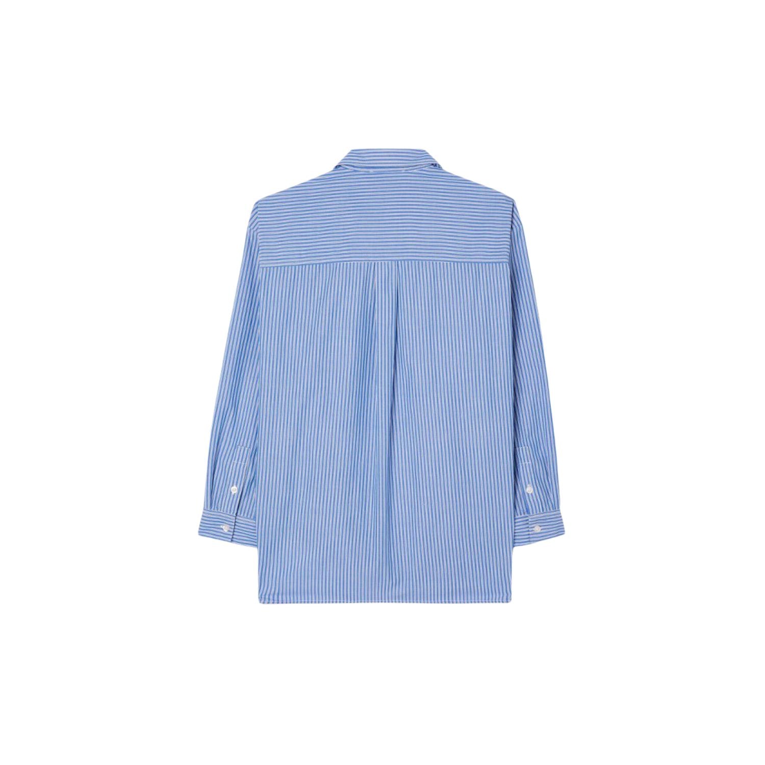 Zatybay Womens Shirt | Aqua Stripes