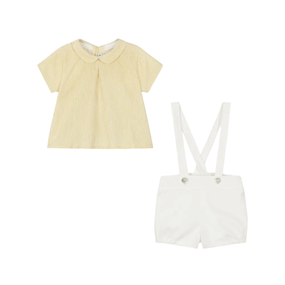 Peter Pan Short Set | Yellow