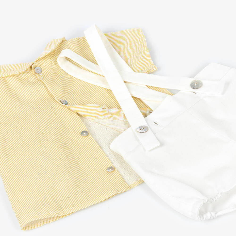 Peter Pan Short Set | Yellow