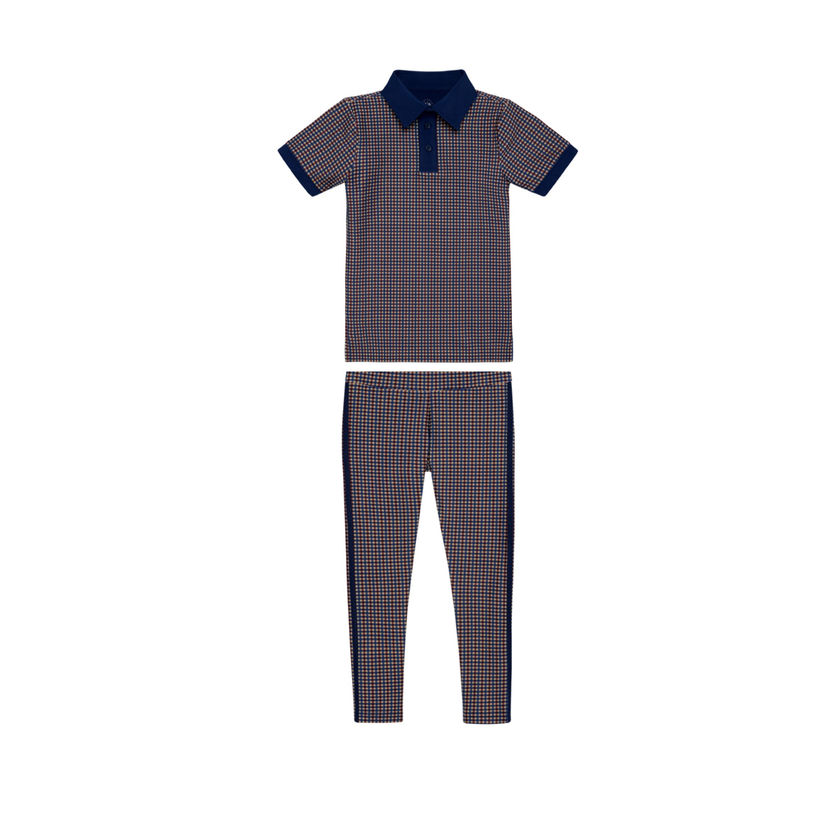 Polo & Leggings Set | Gingham