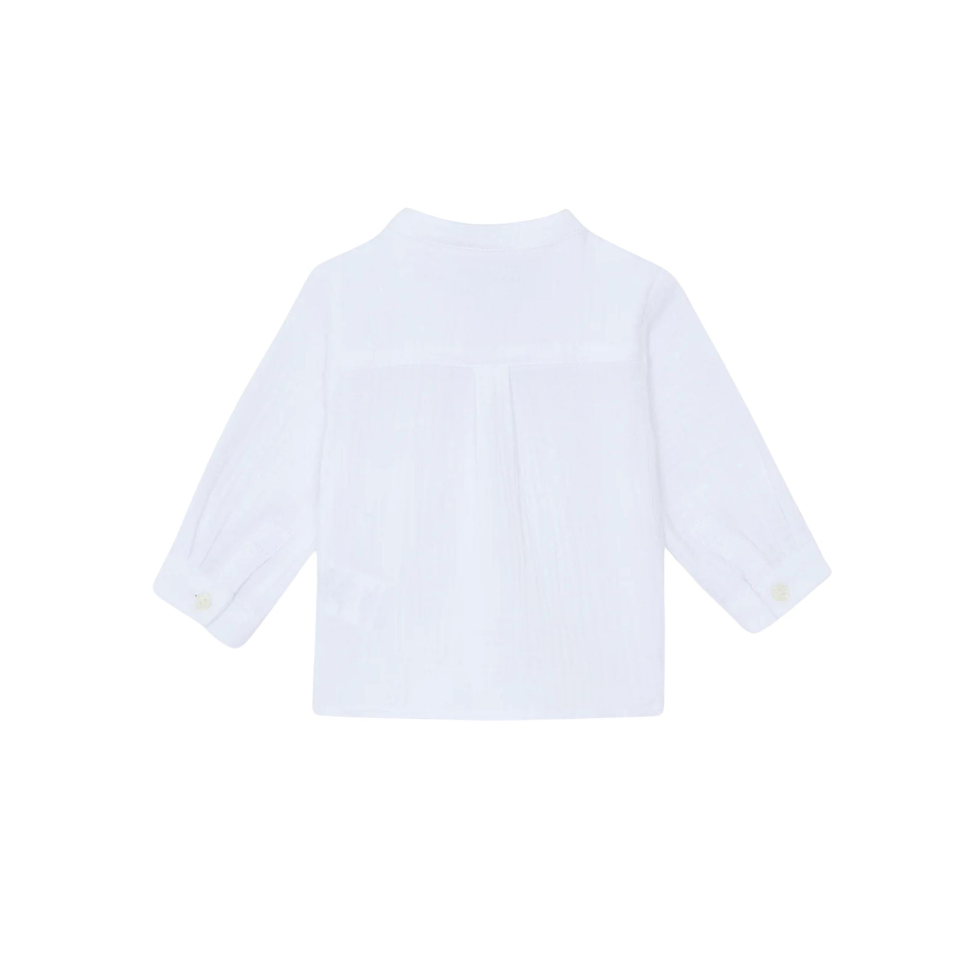 Mao Collar Shirt | White