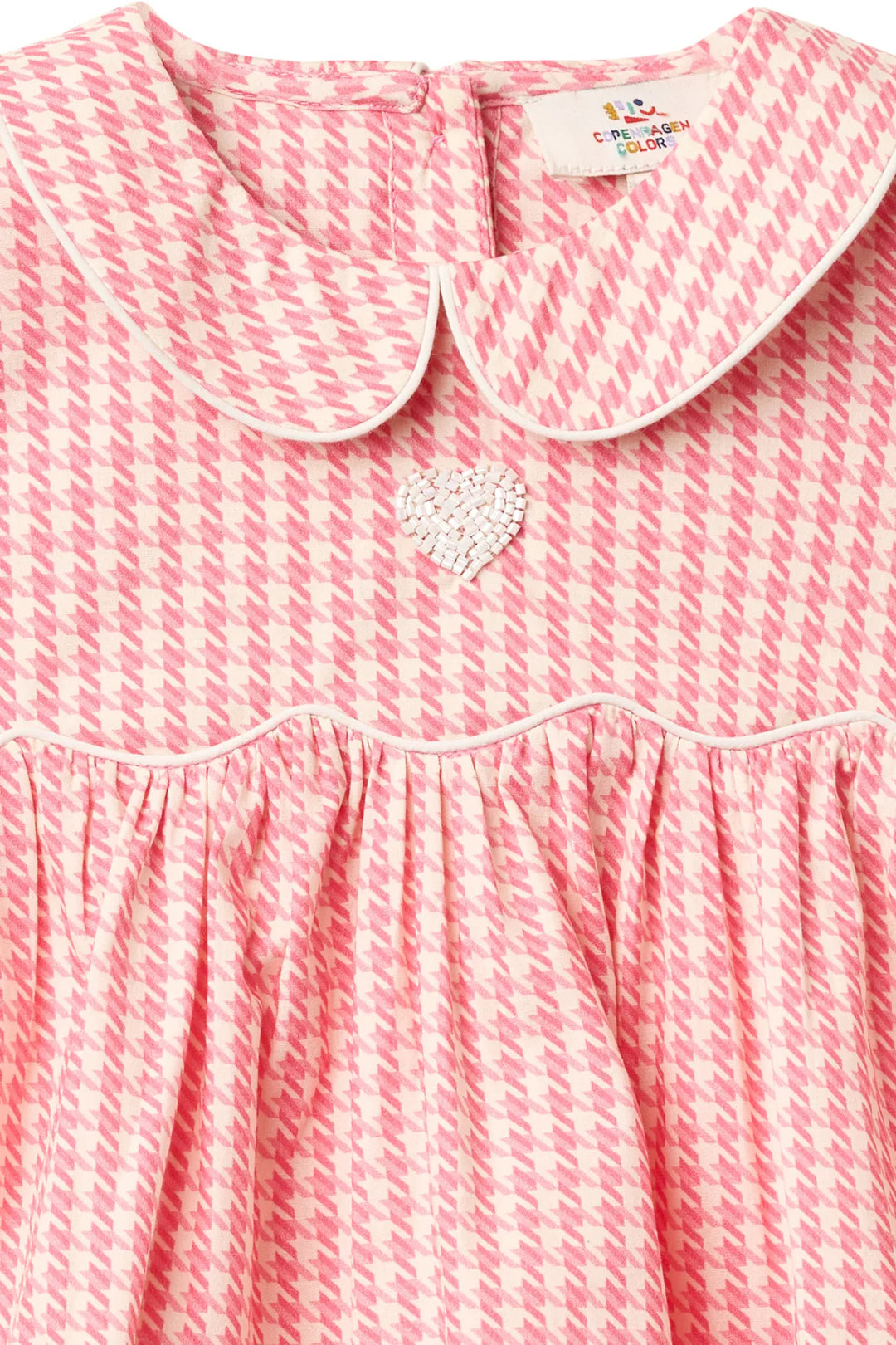 Houndstooth Blouse | Pink