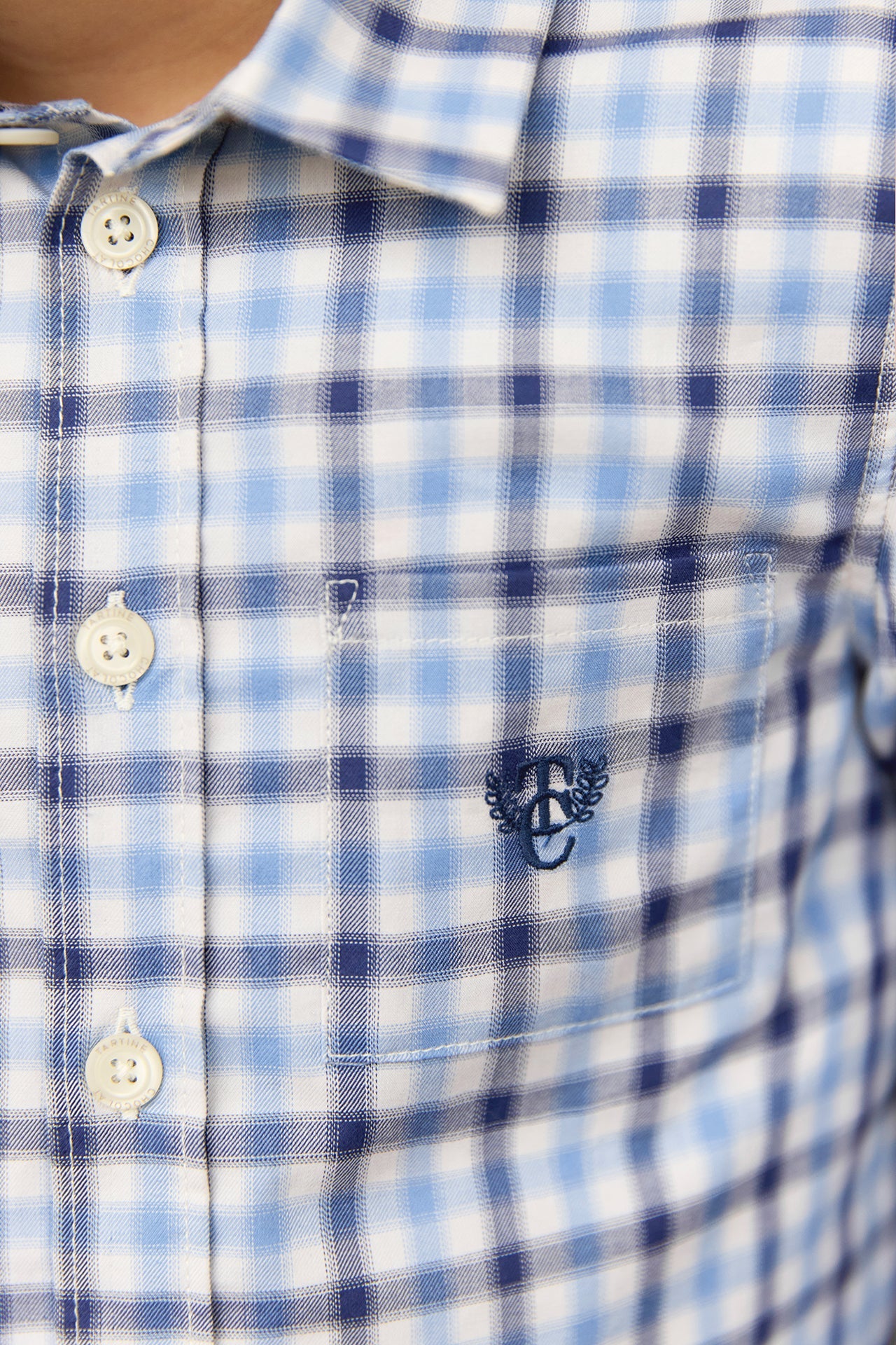 Checkered Shirt | Marine