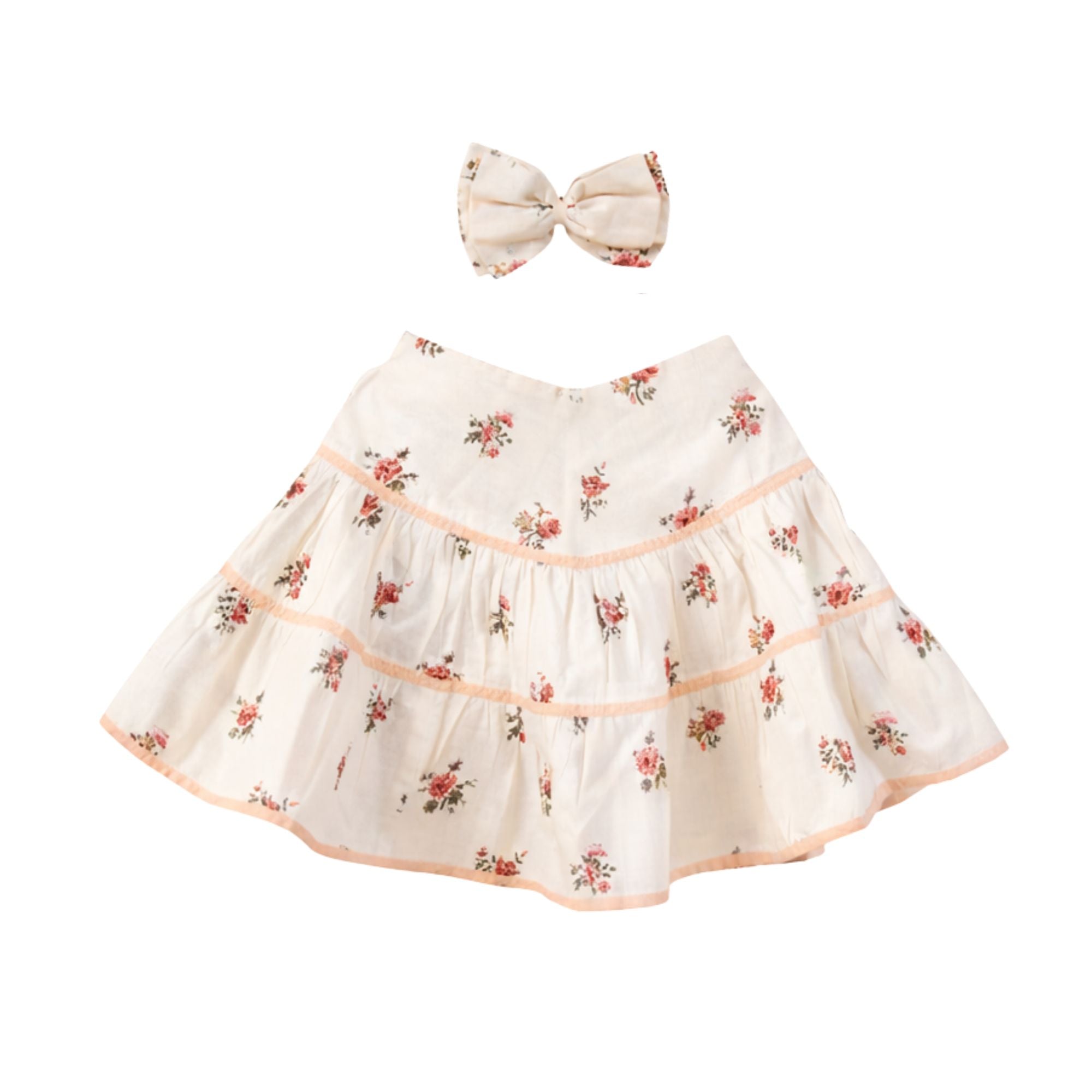 Flounce Skirt with Hairclip | Garden Flowers