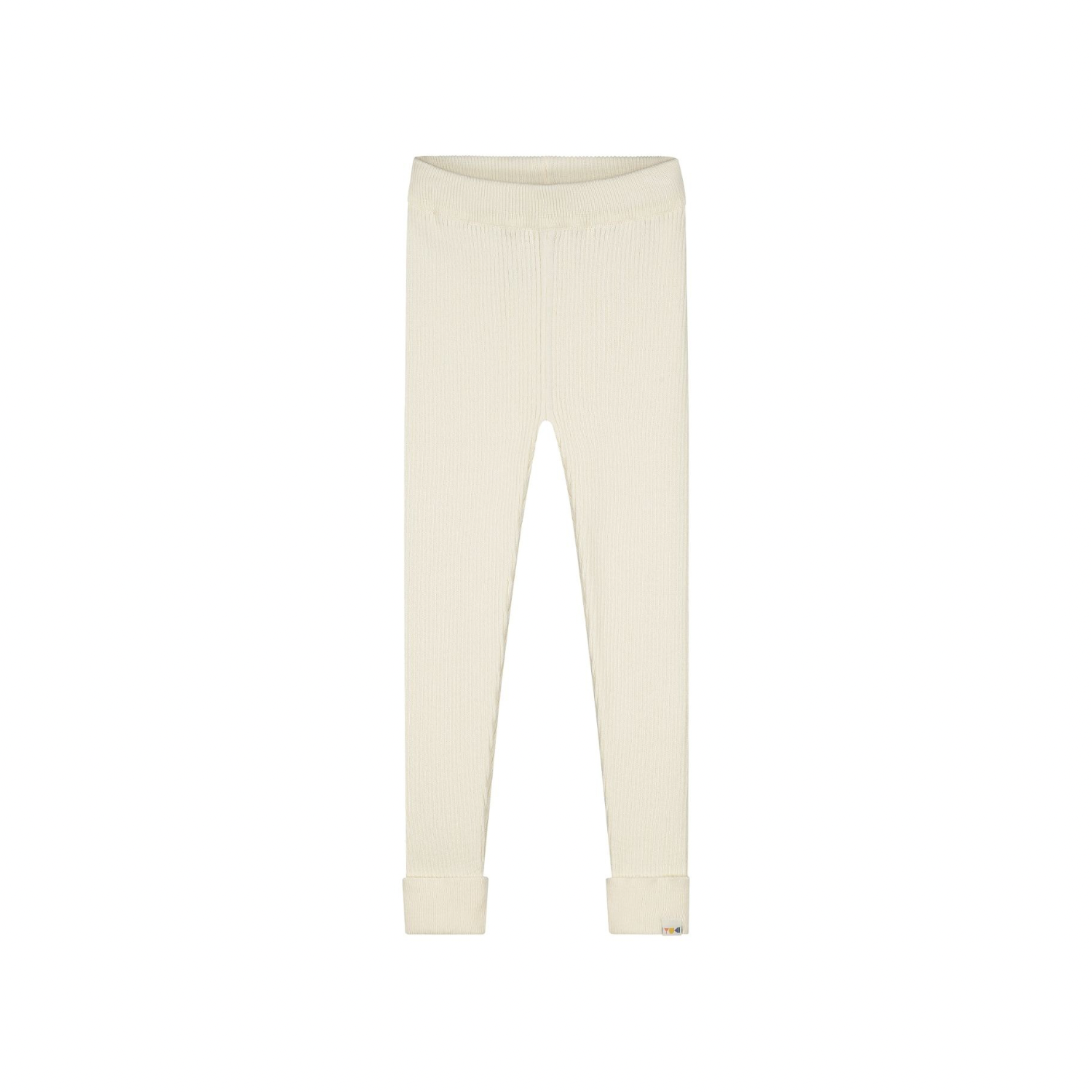 Fine Rib Knitted Leggings | Pearl