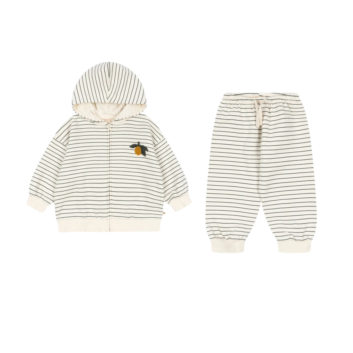 Amio Sweat Set | Cilantro Stripe