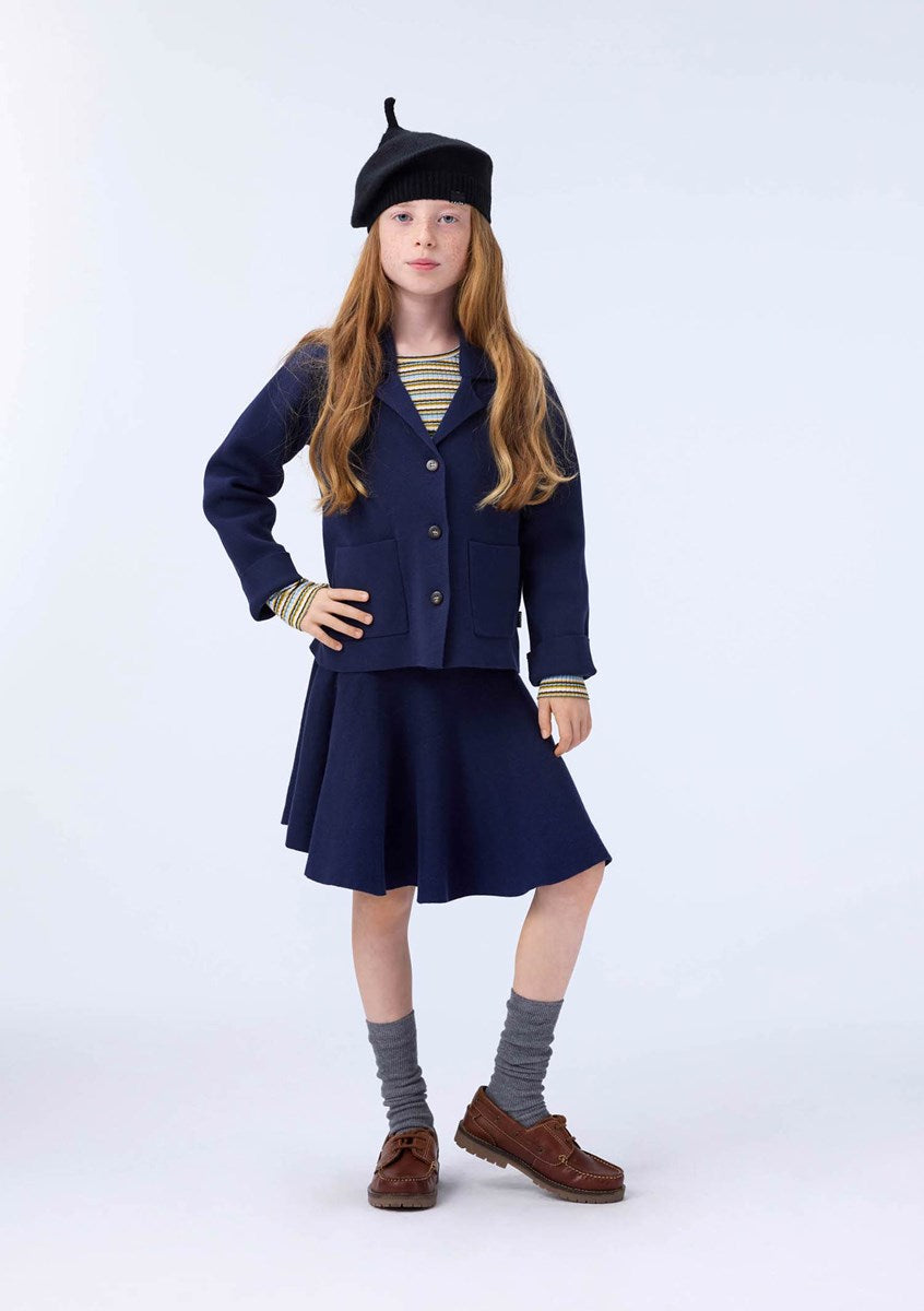 Barbro Knitted Skirt | Galaxy Blue