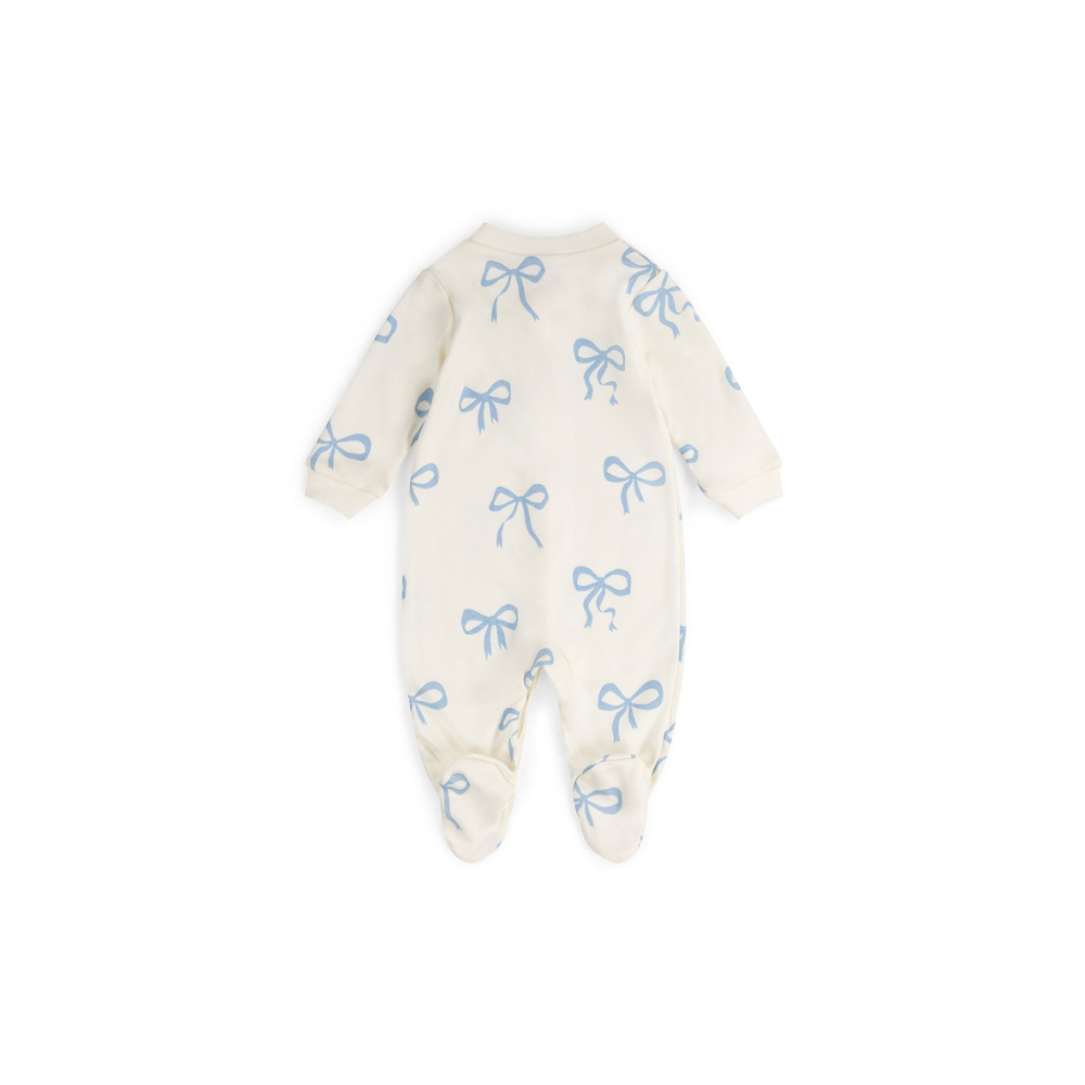 Baby Sleepsuit | Blue Bows