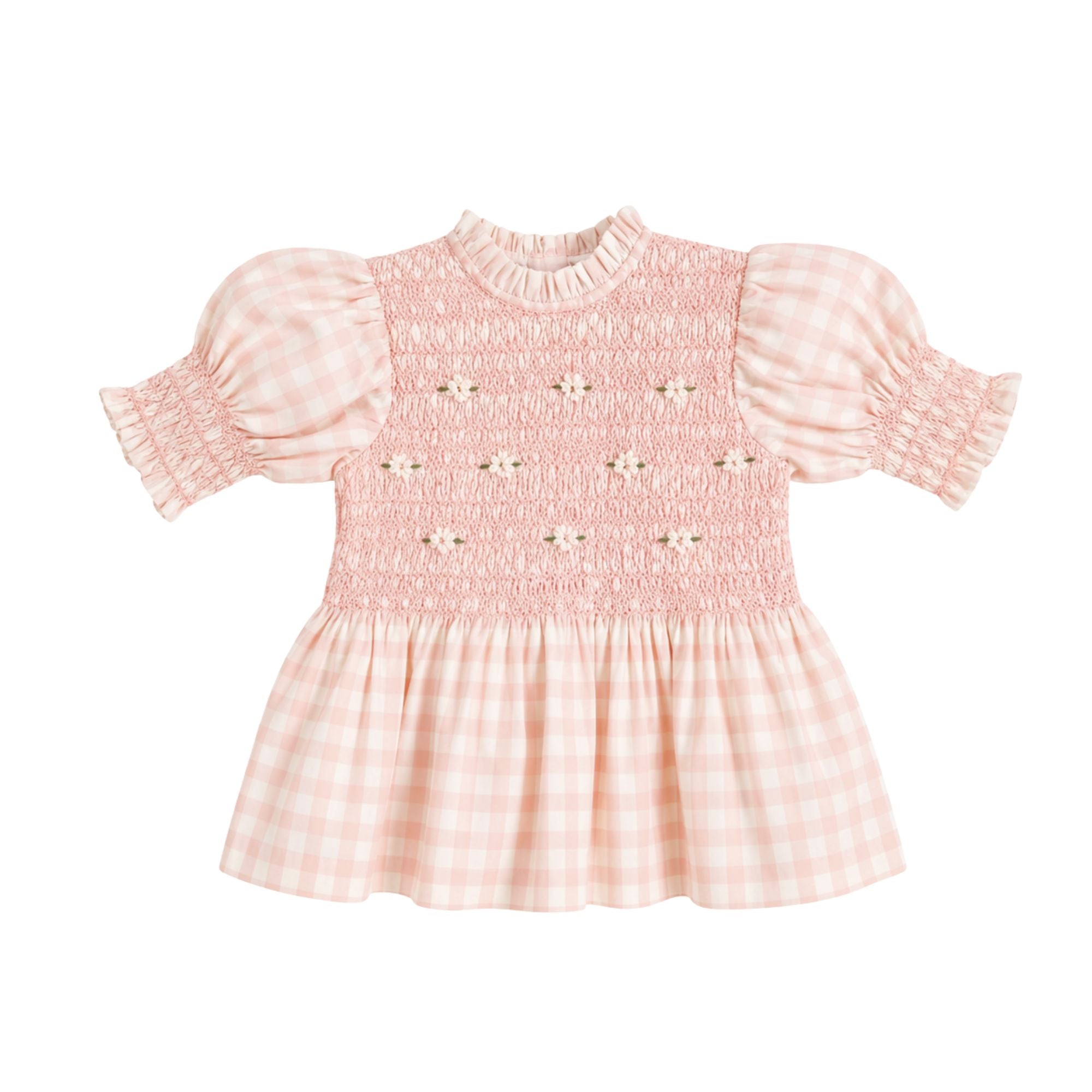 Handsmock Blouse | Pink Vichy