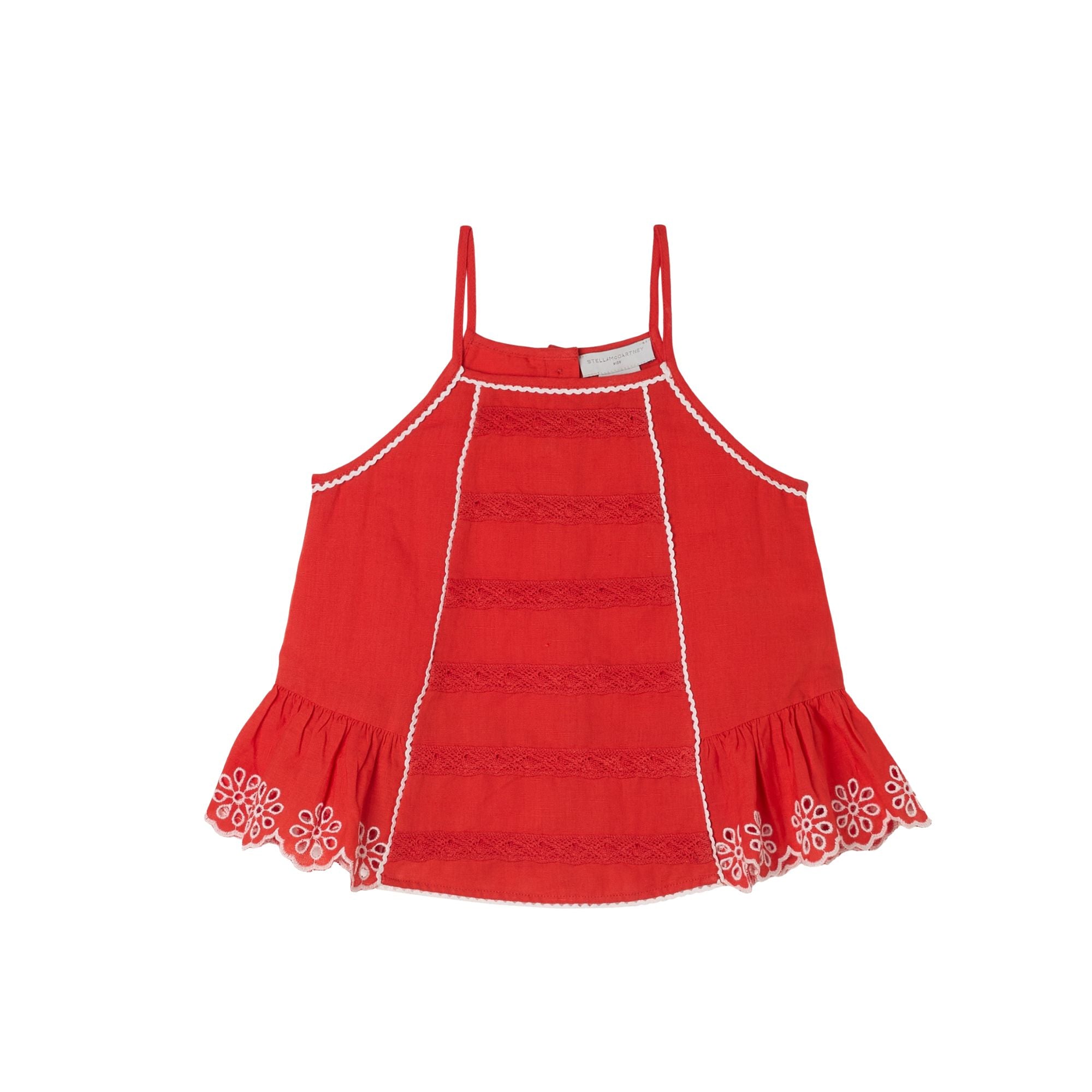 Embroidered Linen Set | Red