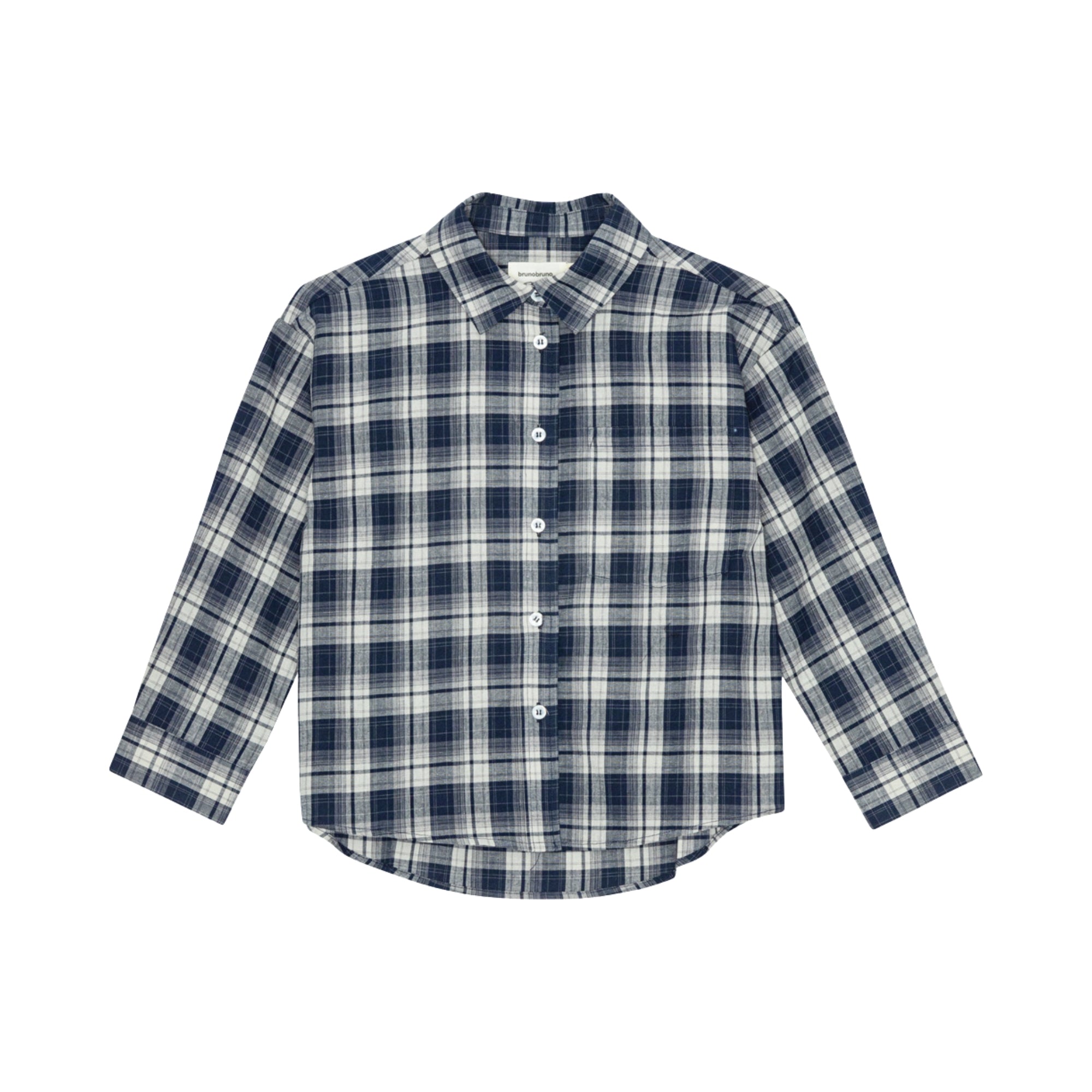 Virgil Navy Check Shirt | Mood Indigo