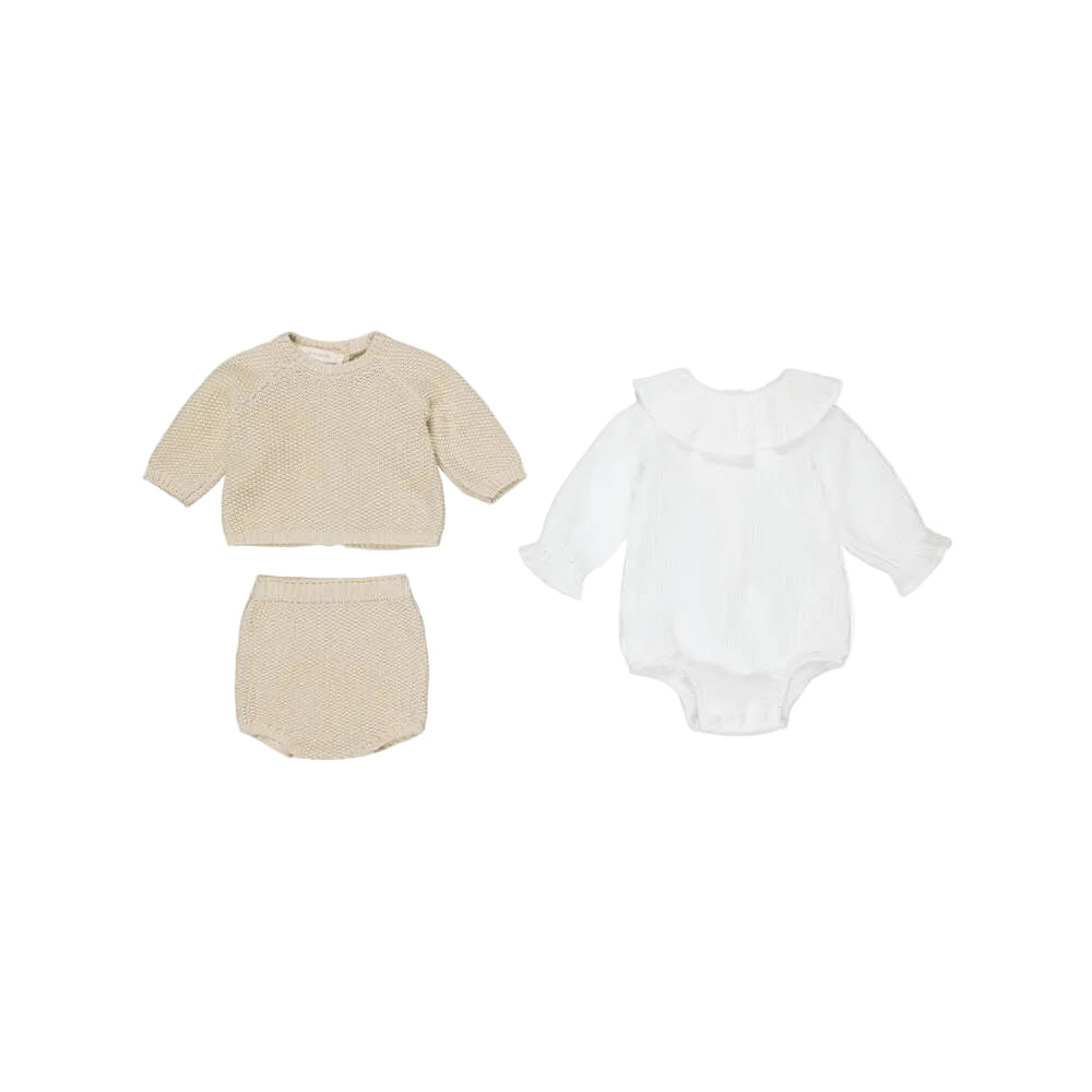 Tricot Newborn Set | Bambula Beige