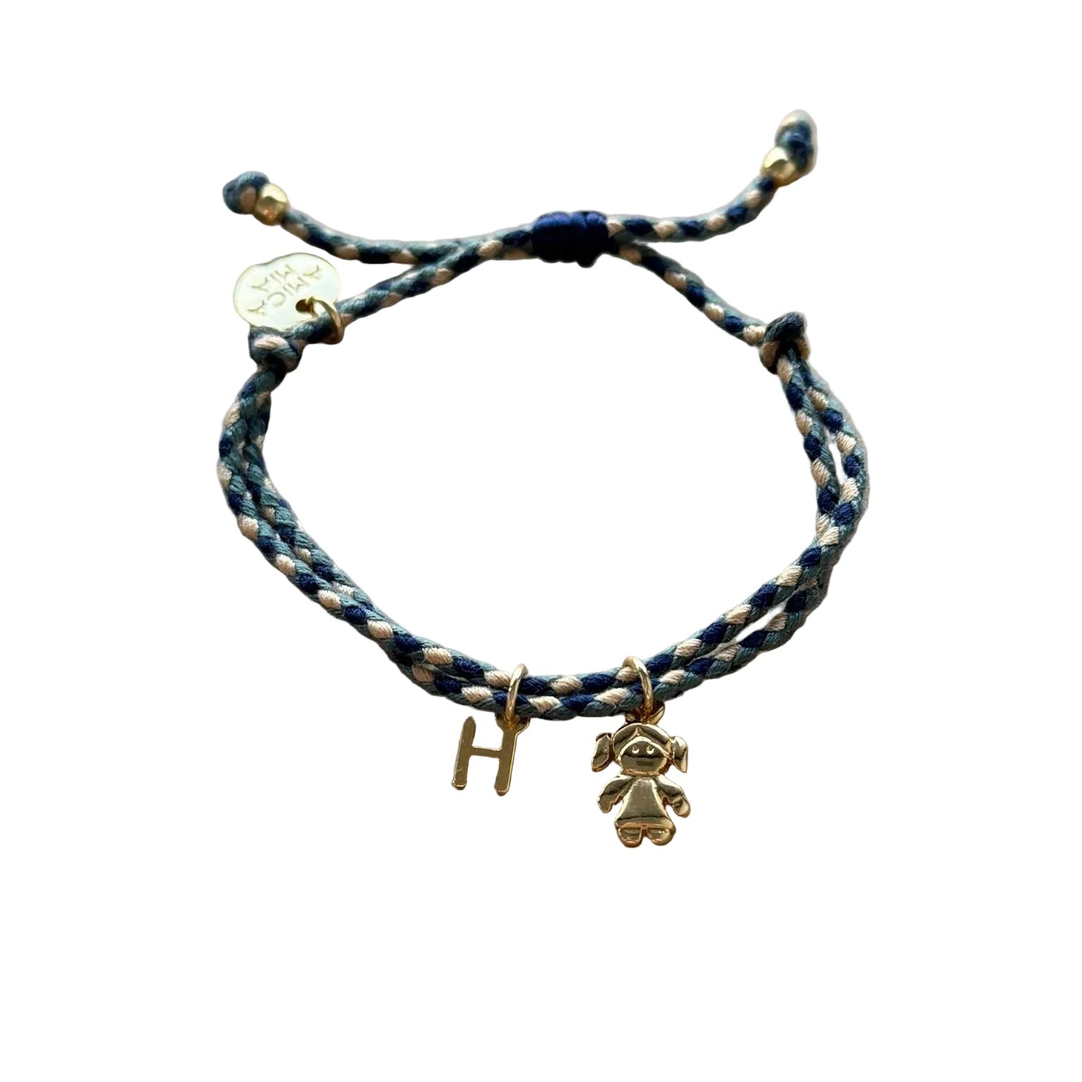 Braided Bracelets | Initial + Charm