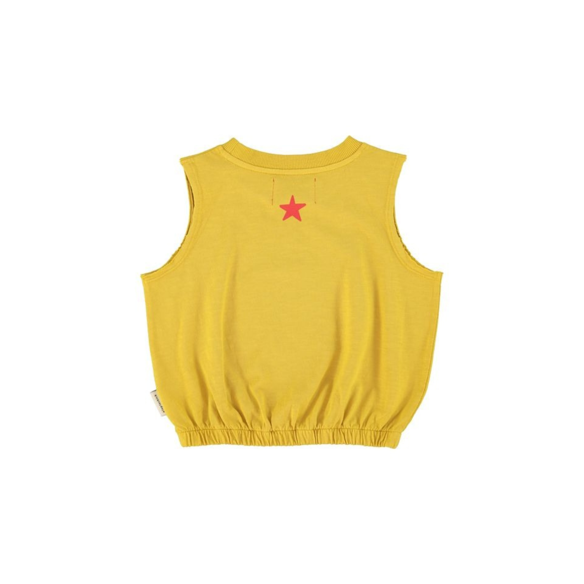 Apple Print Top | Mustard