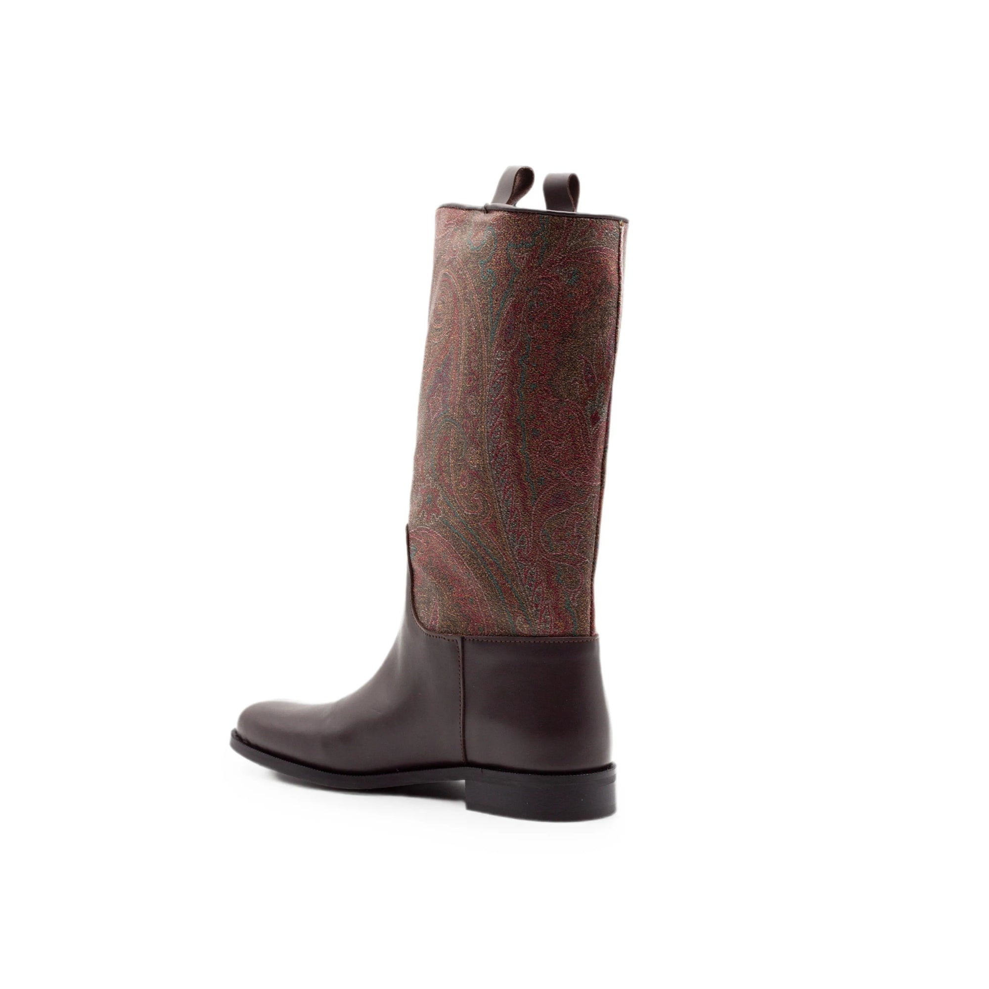 Paisley Jacquard Boots | Brown