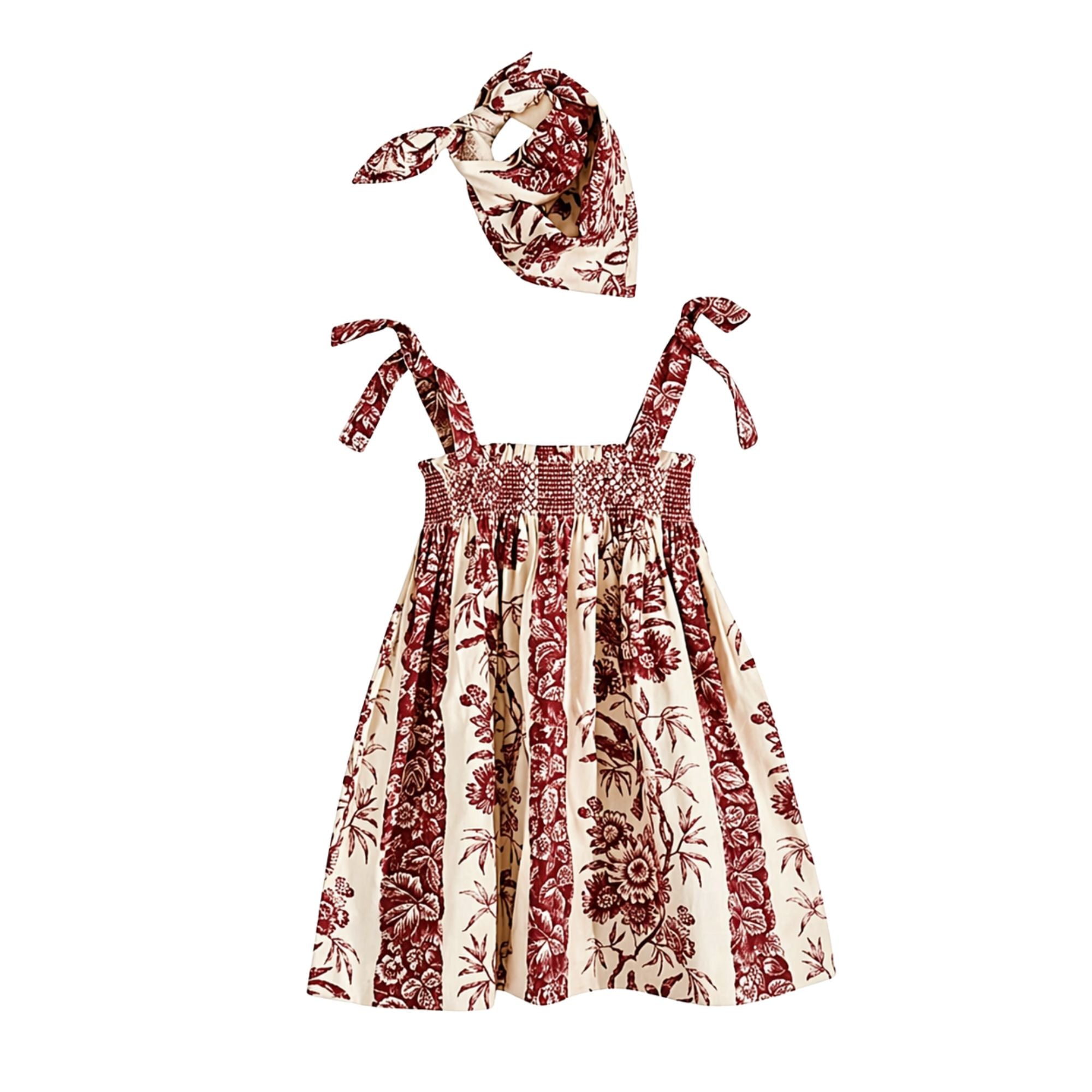 Dress with Triangle Scarf | Bird