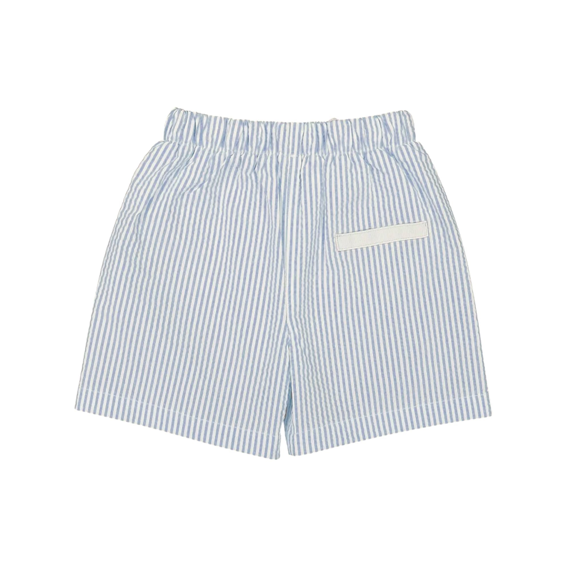 Biarritz Swim Shorts | Ash Seersucker