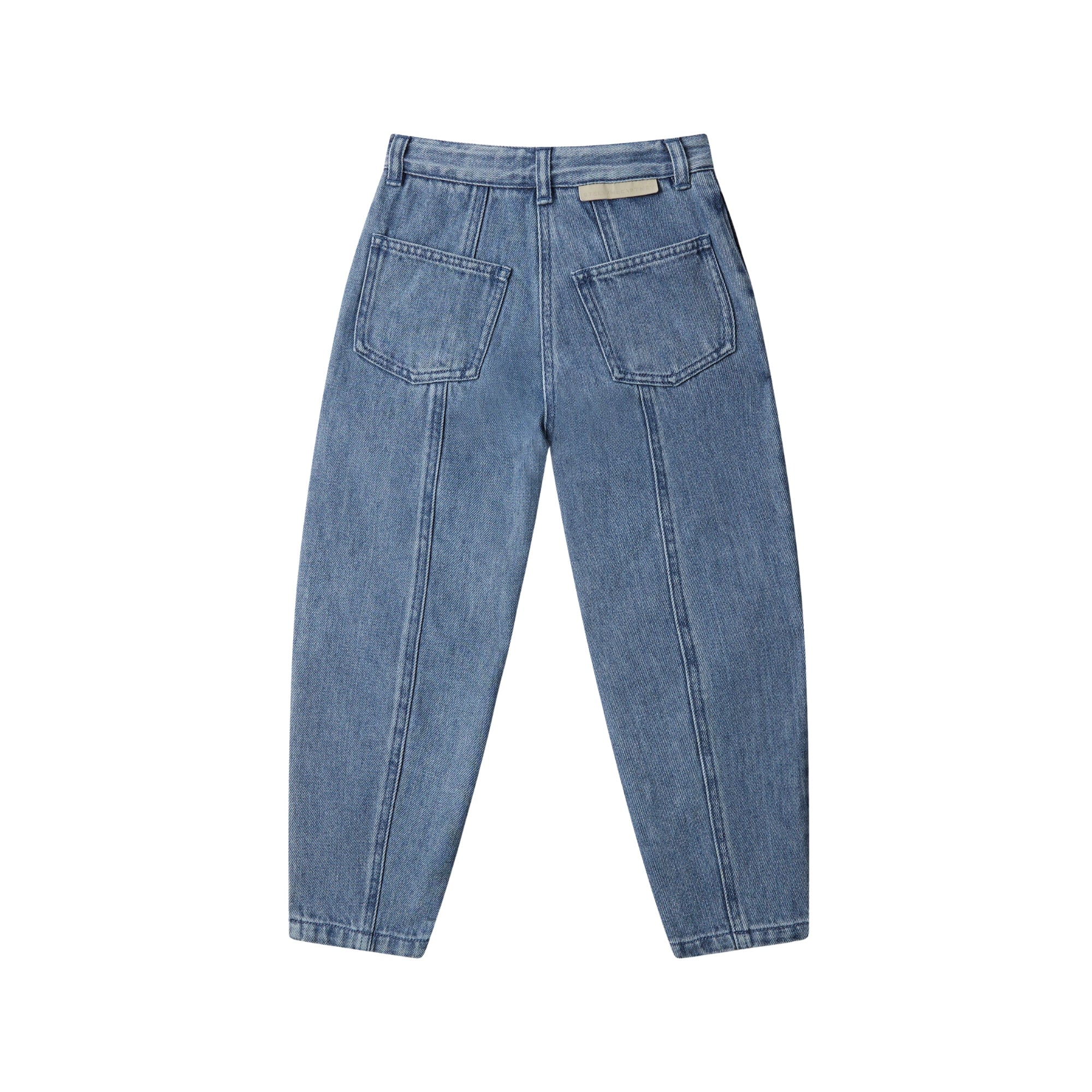 Patch Appliqué Barrel Jeans | Air Force Blue
