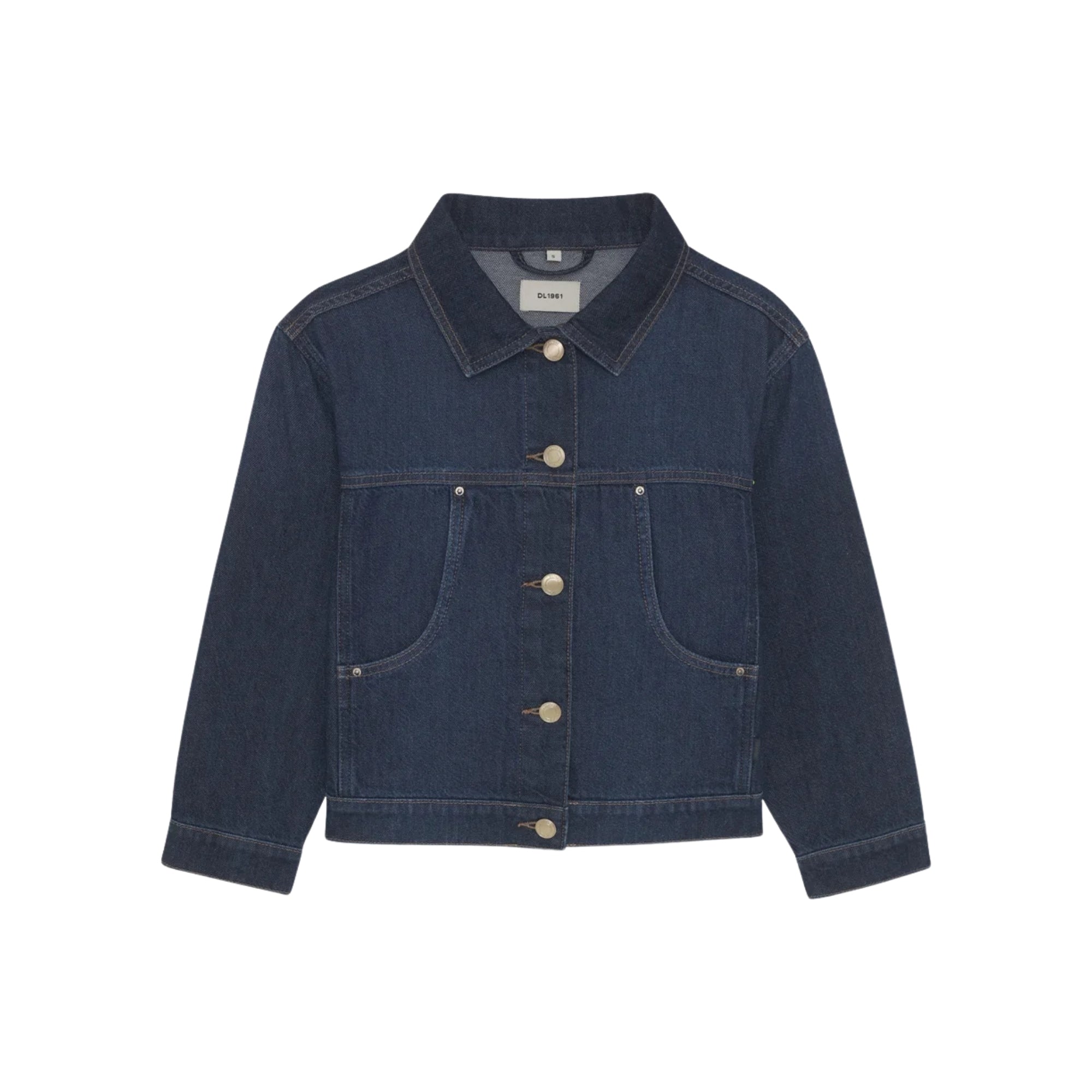 Jordyn Denim Trucker Jacket | Deep Water