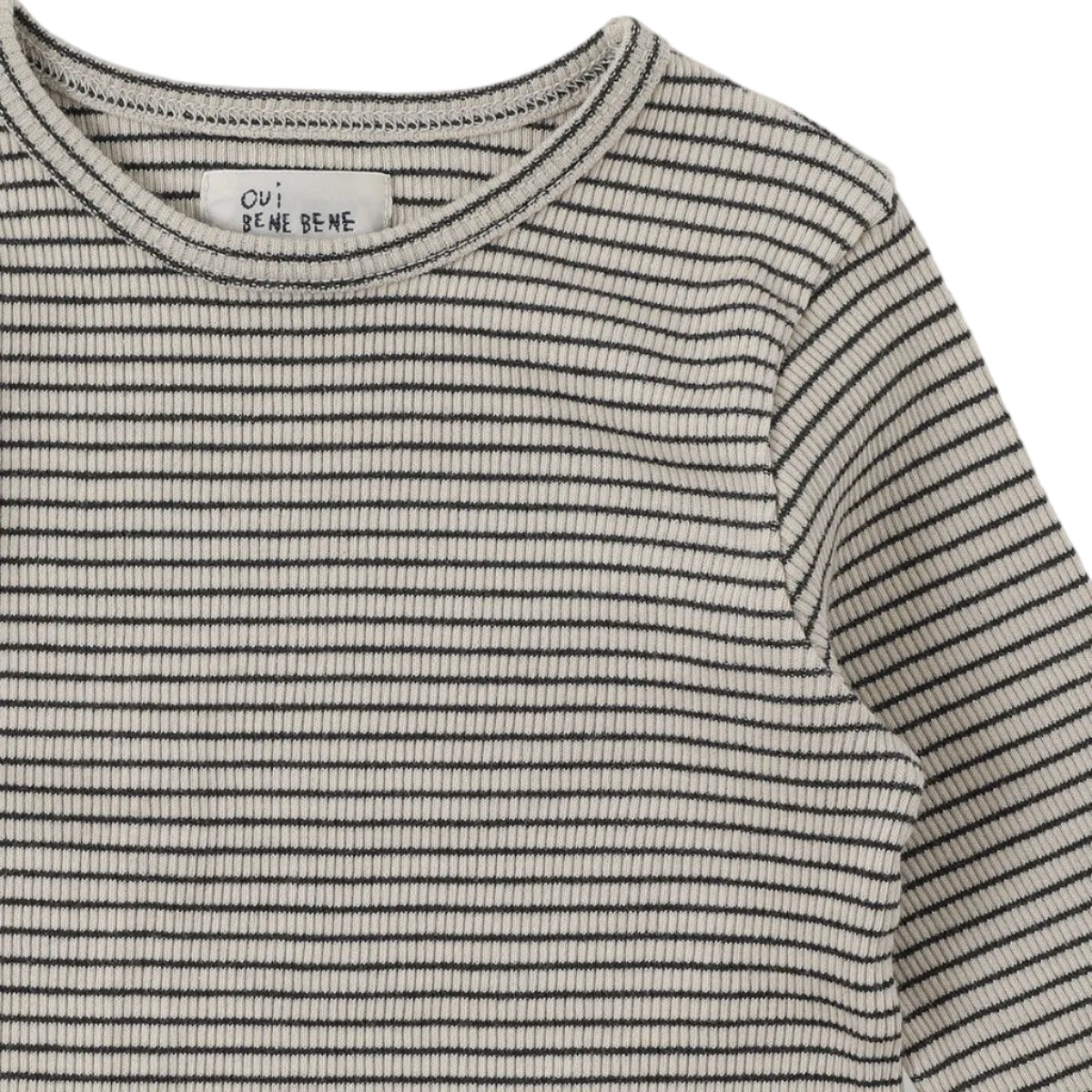 Stripe Twinset | Charcoal