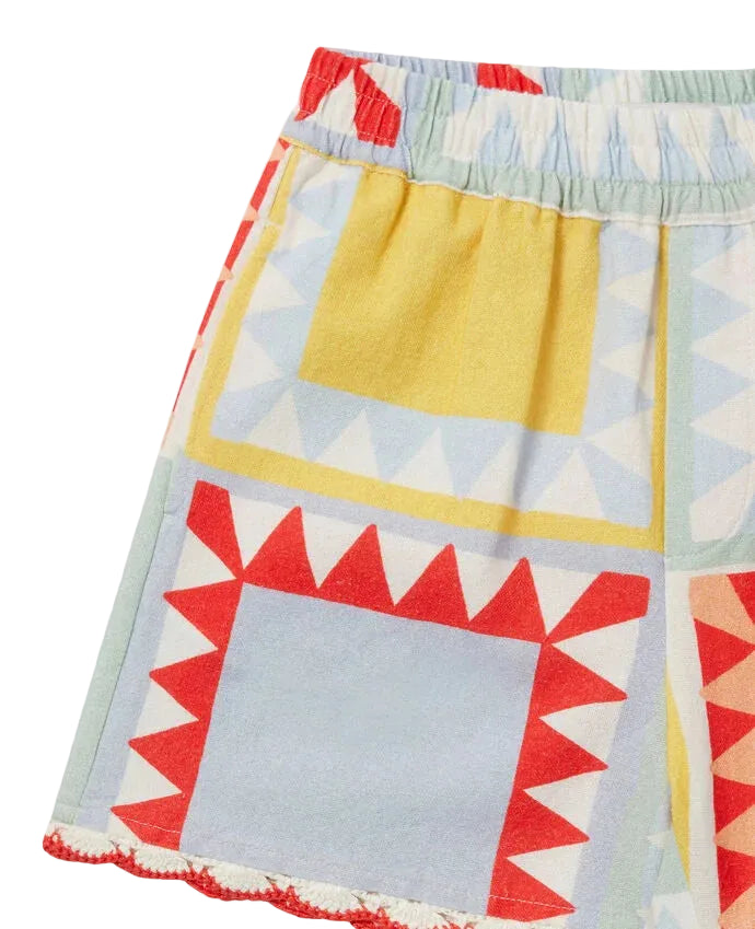 Patchwork Print Shorts | Multicolour