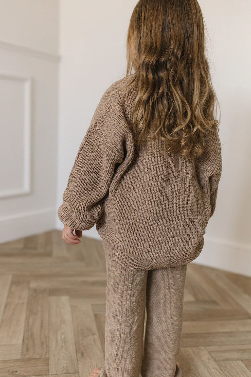 Teddy Cardigan Set | Beige