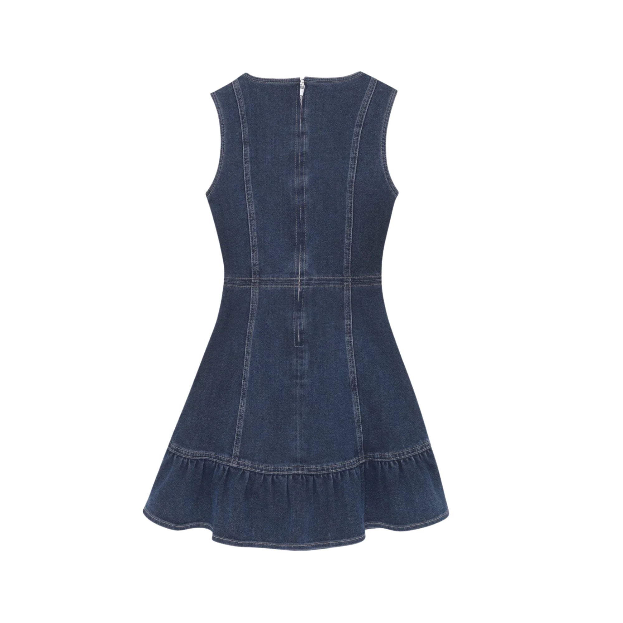 Bety Square Neck Denim Dress | Nightlight