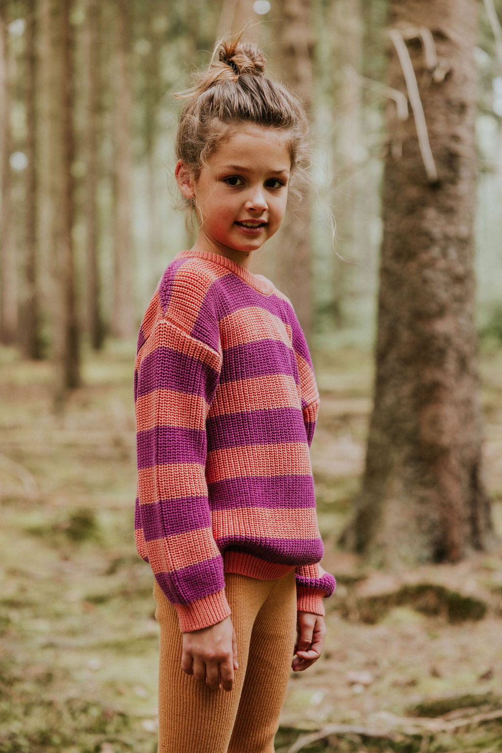 Stripes Knitted Sweater | Sorbet