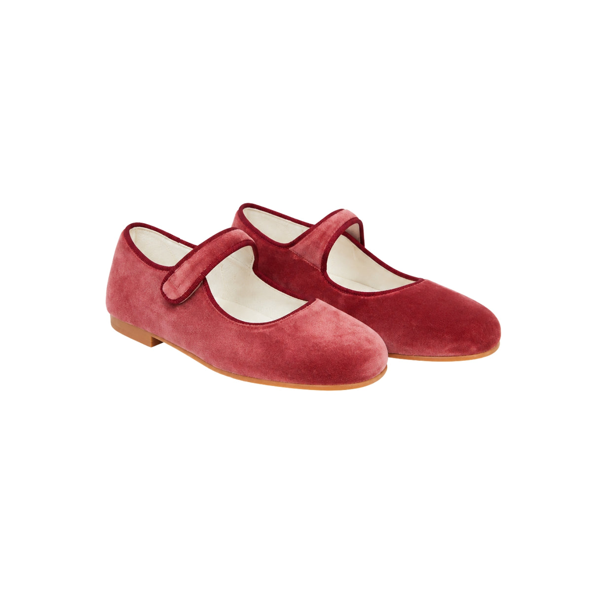 Velvet Mary Jane Shoes | Dusty Pink