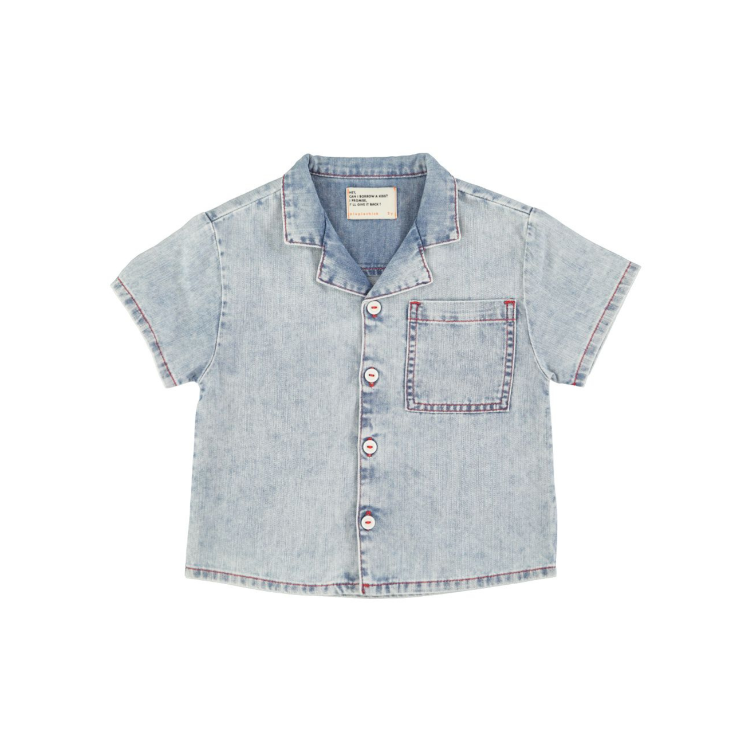 Hawaiian Shirt | Light Blue Denim