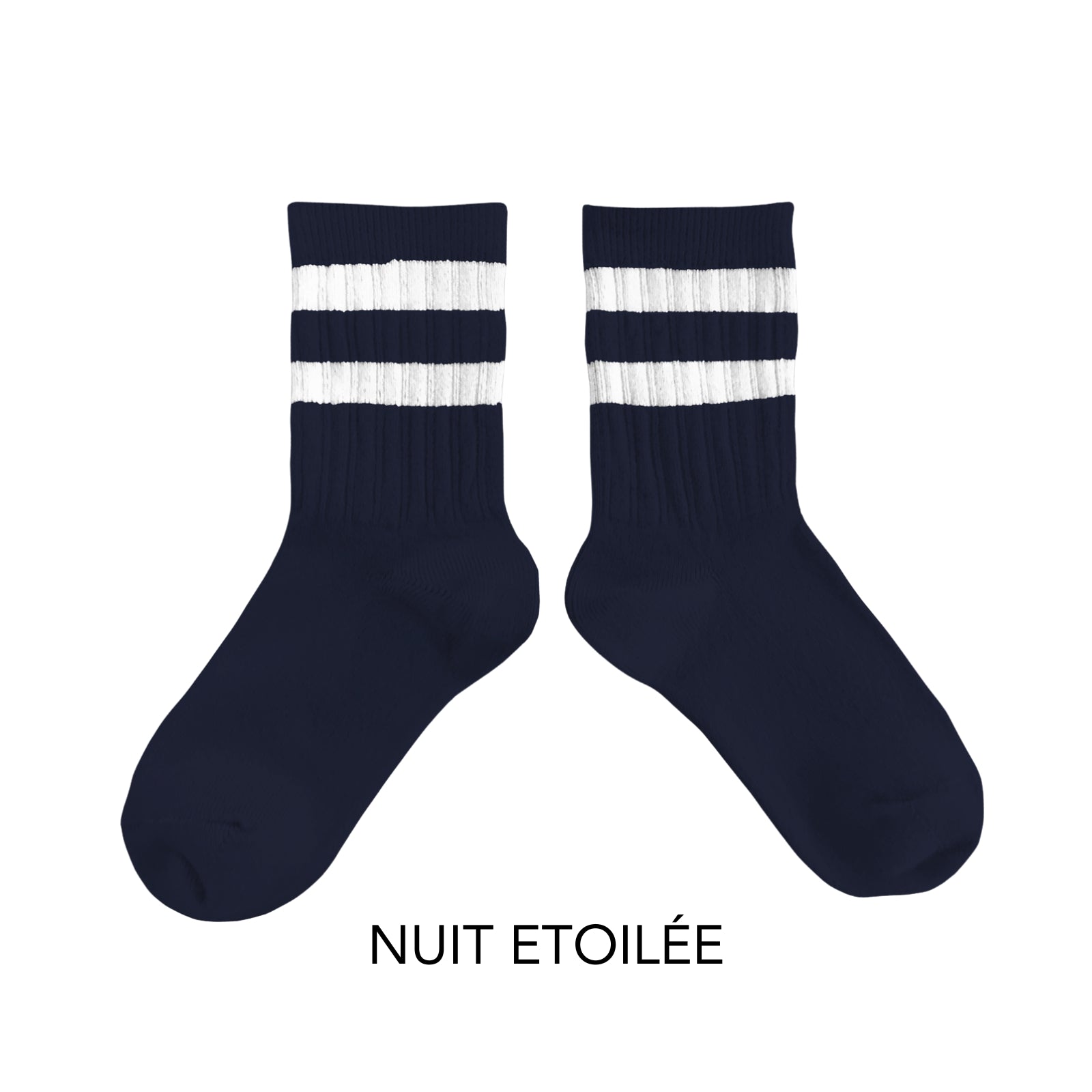 Nico Ribbed Varsity Crew Socks