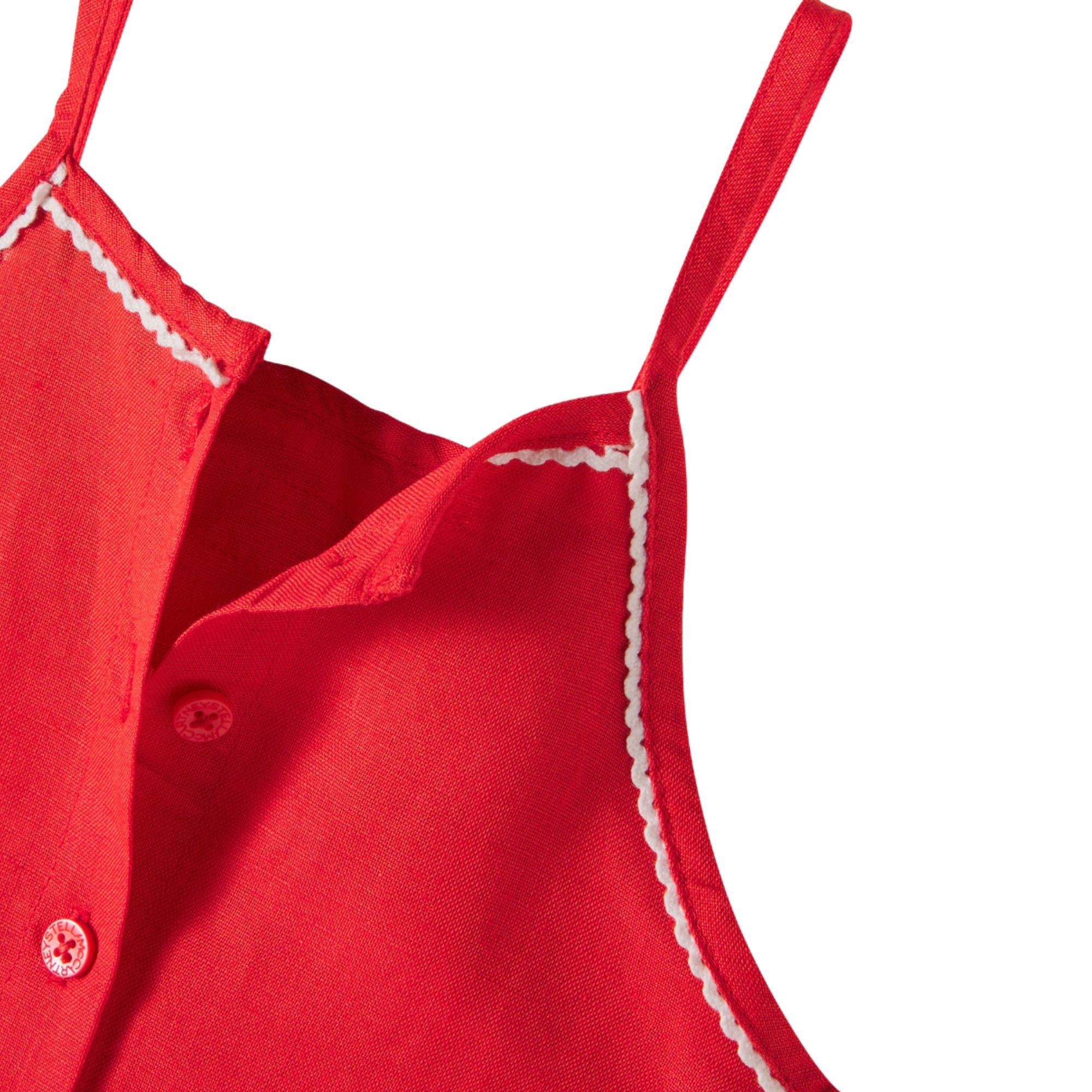 Embroidered Linen Set | Red