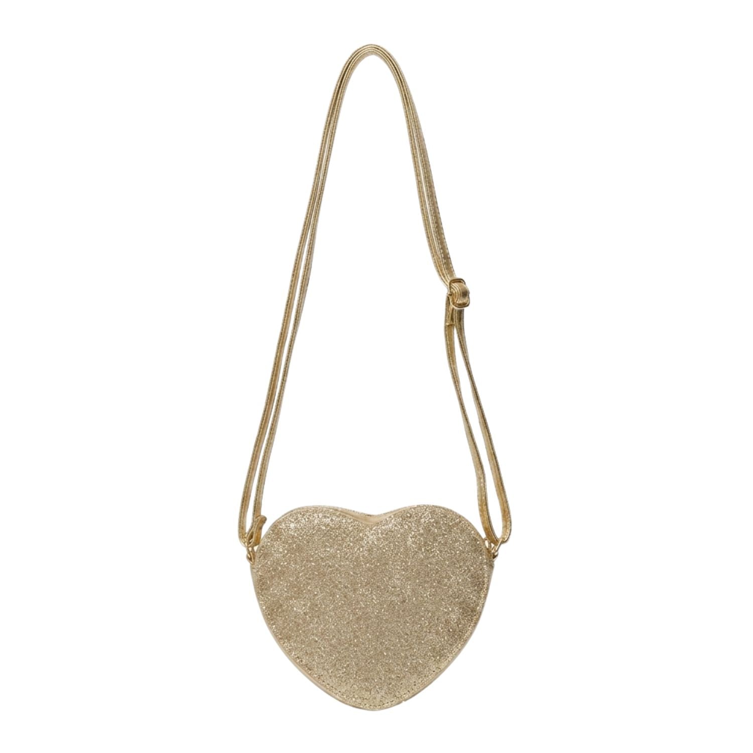 Love Heart Gold Glitter Bag