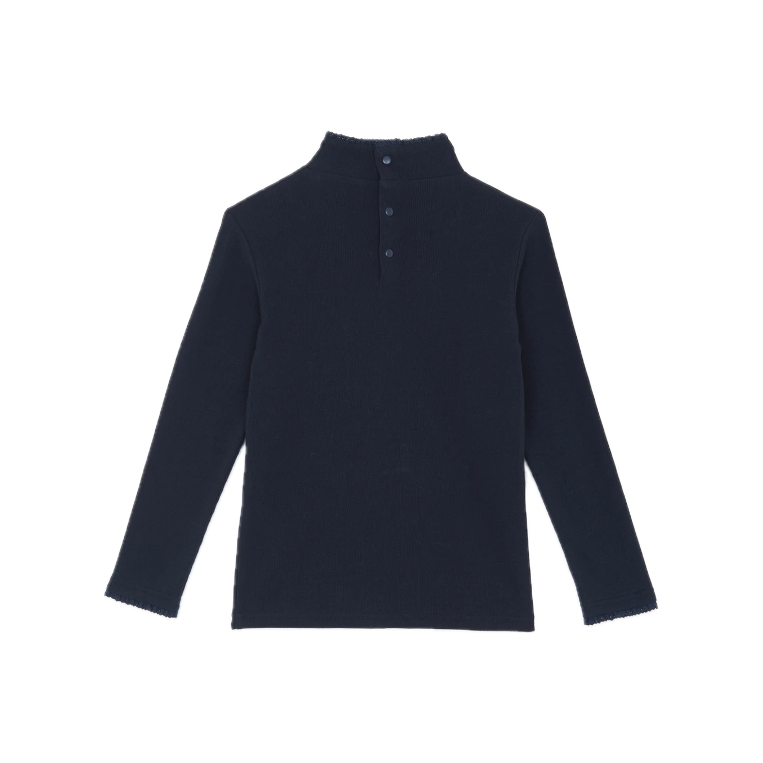 Cotton Blend Jersey Top | Marine