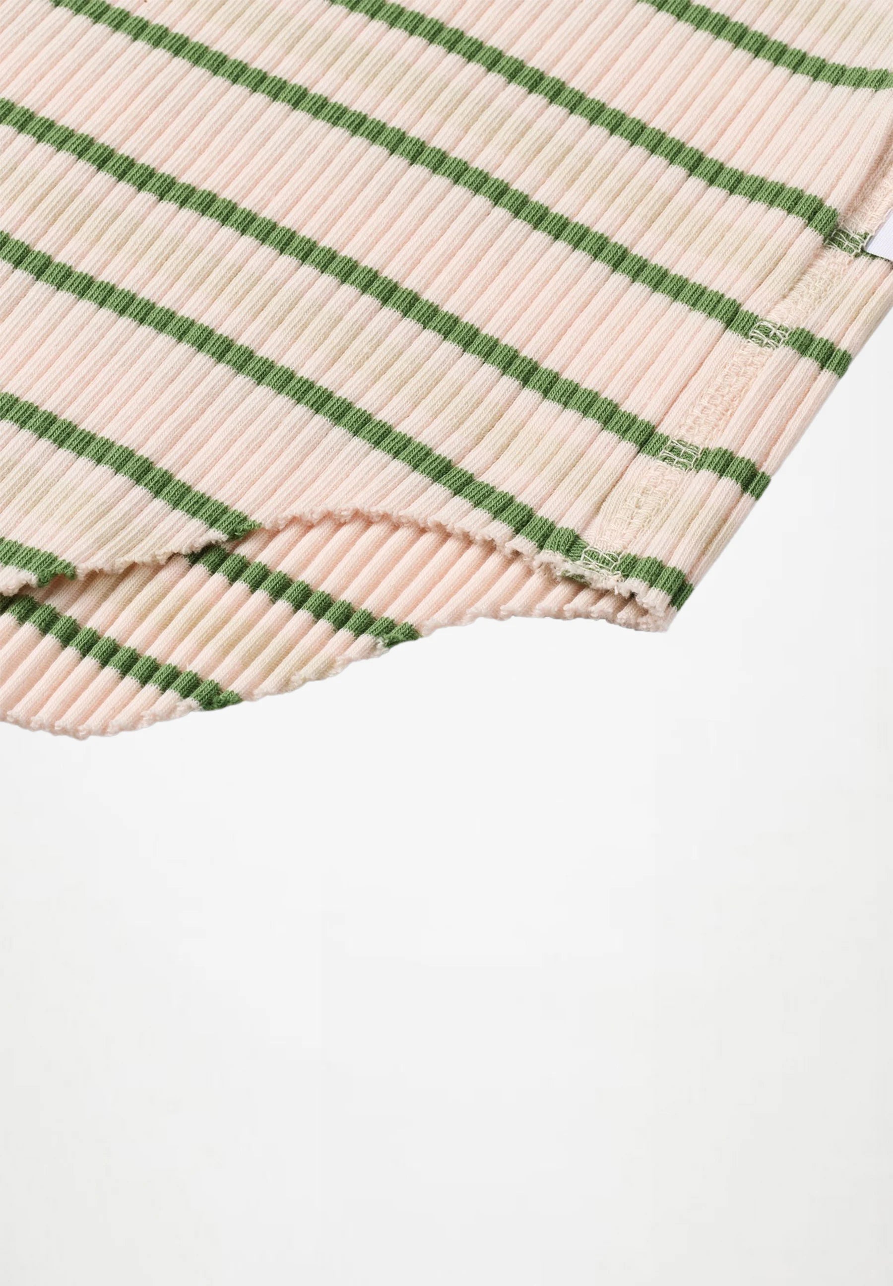 Ronelle T-Shirt | Cloud Green Stripe