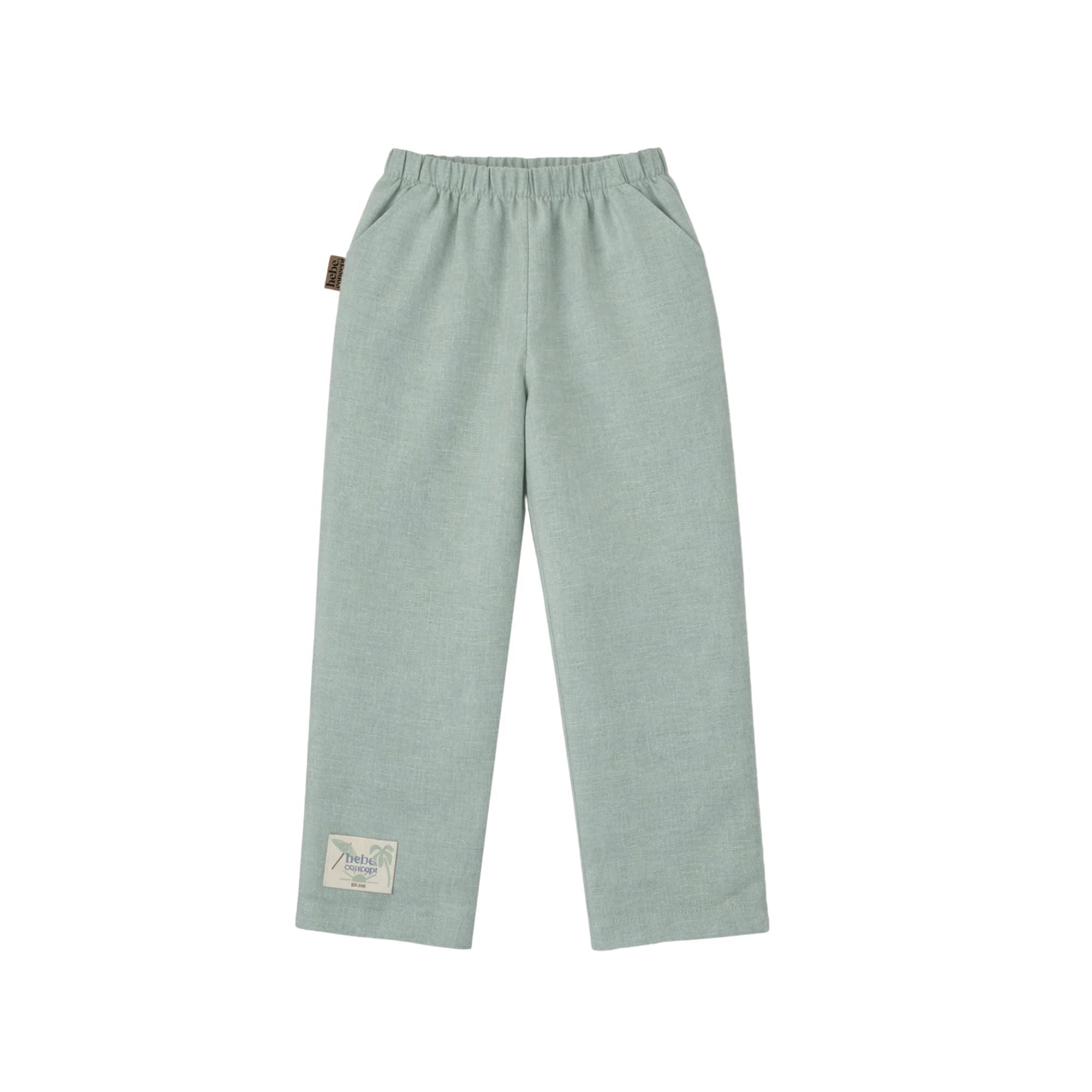 Linen Shirt & Pants Set | Green