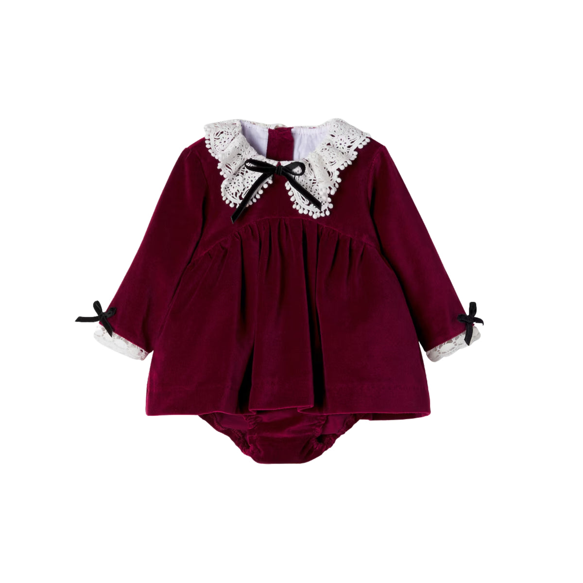 Antonella Velvet Set | Burgundy