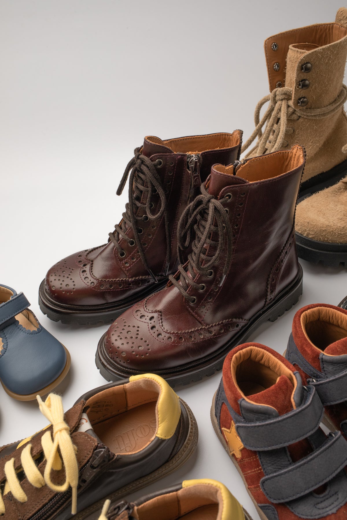 Sibaritas Oxford Boots | Burgundy
