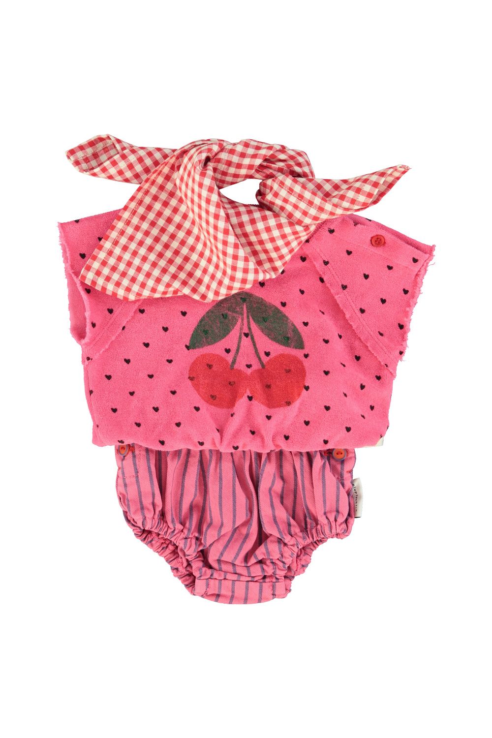 Striped Baby Shorties | Pink/Indigo