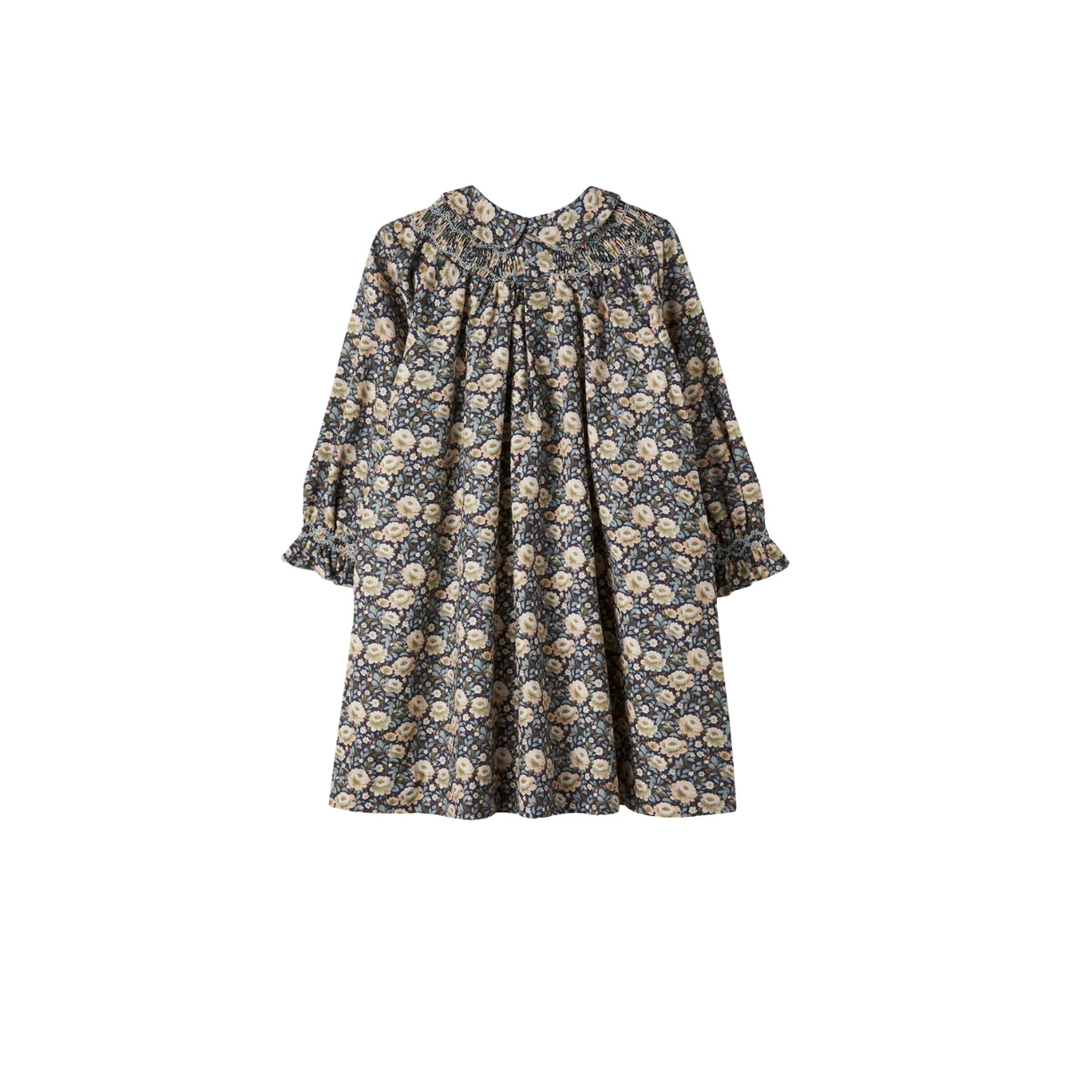Margot Hand-Smocked Dress | Navy Floral